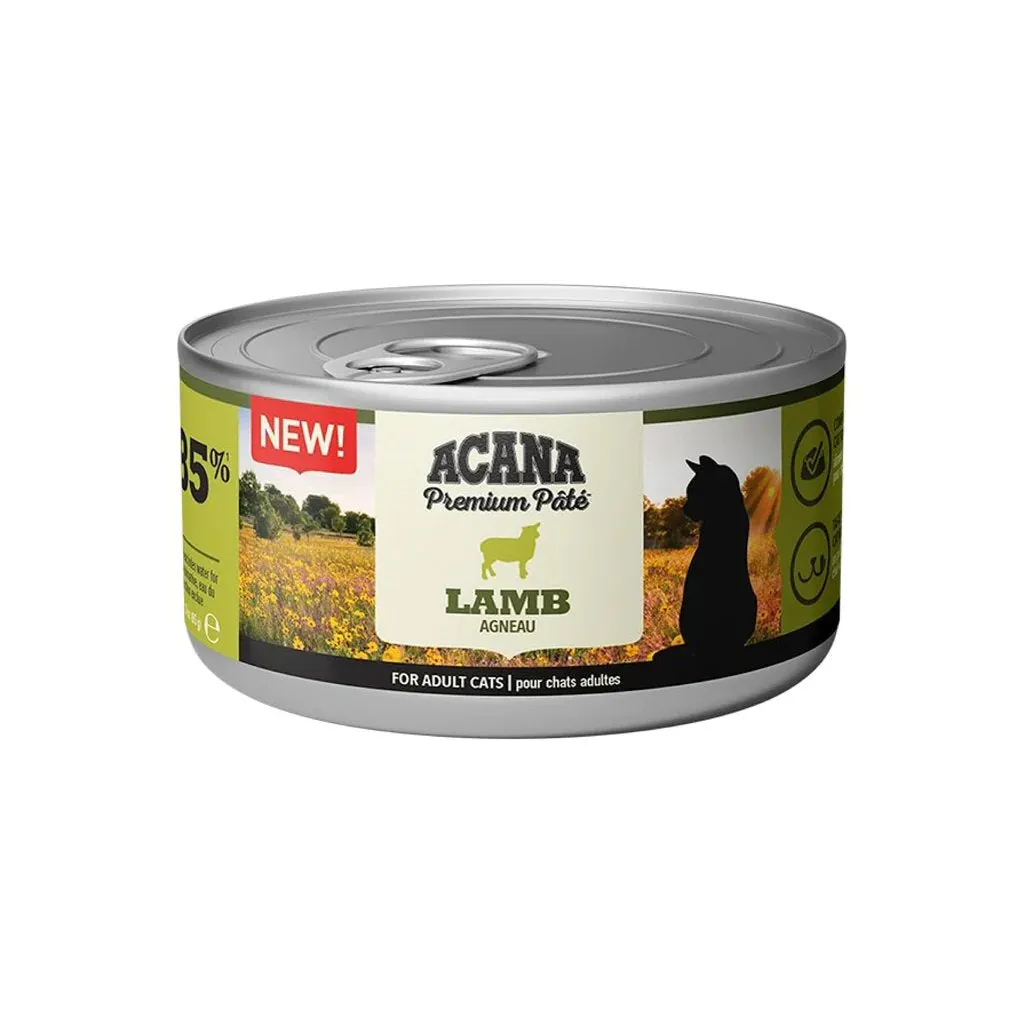 Acana 85g Premium Pate Lamb Wet Adult Cat Food