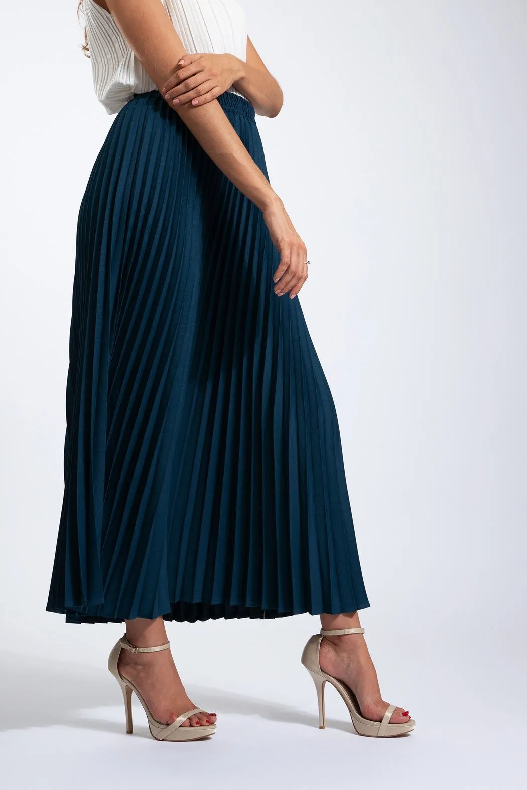 Andrea Big Pleat A-line Skirt