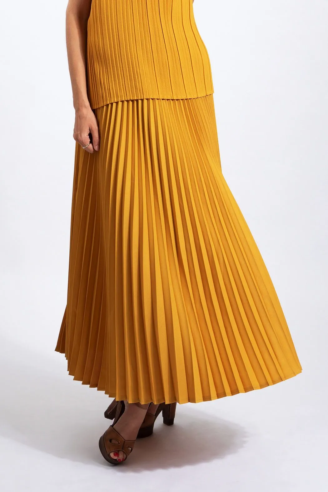 Andrea Big Pleat A-line Skirt