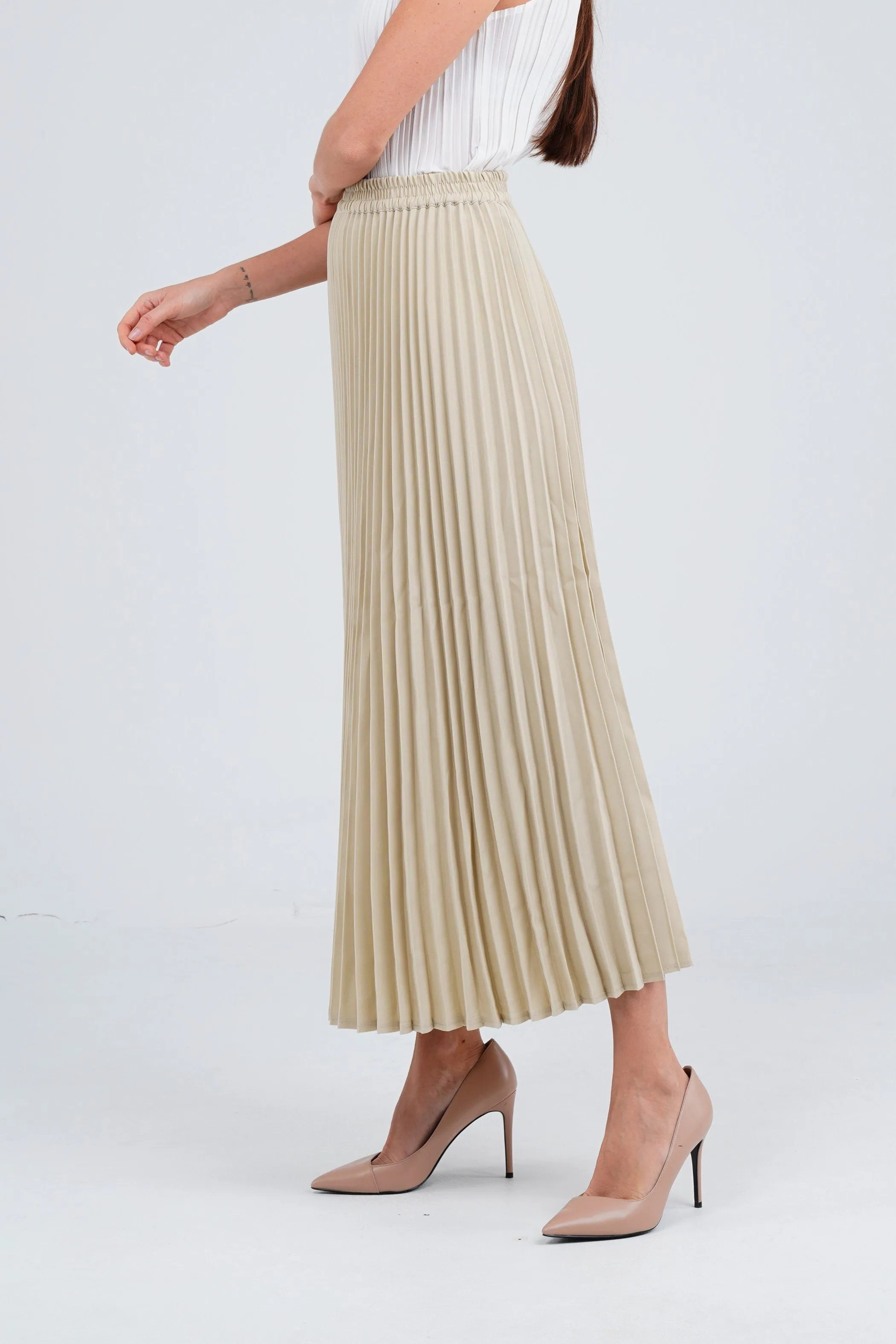 Andrea Big Pleat A-line Skirt