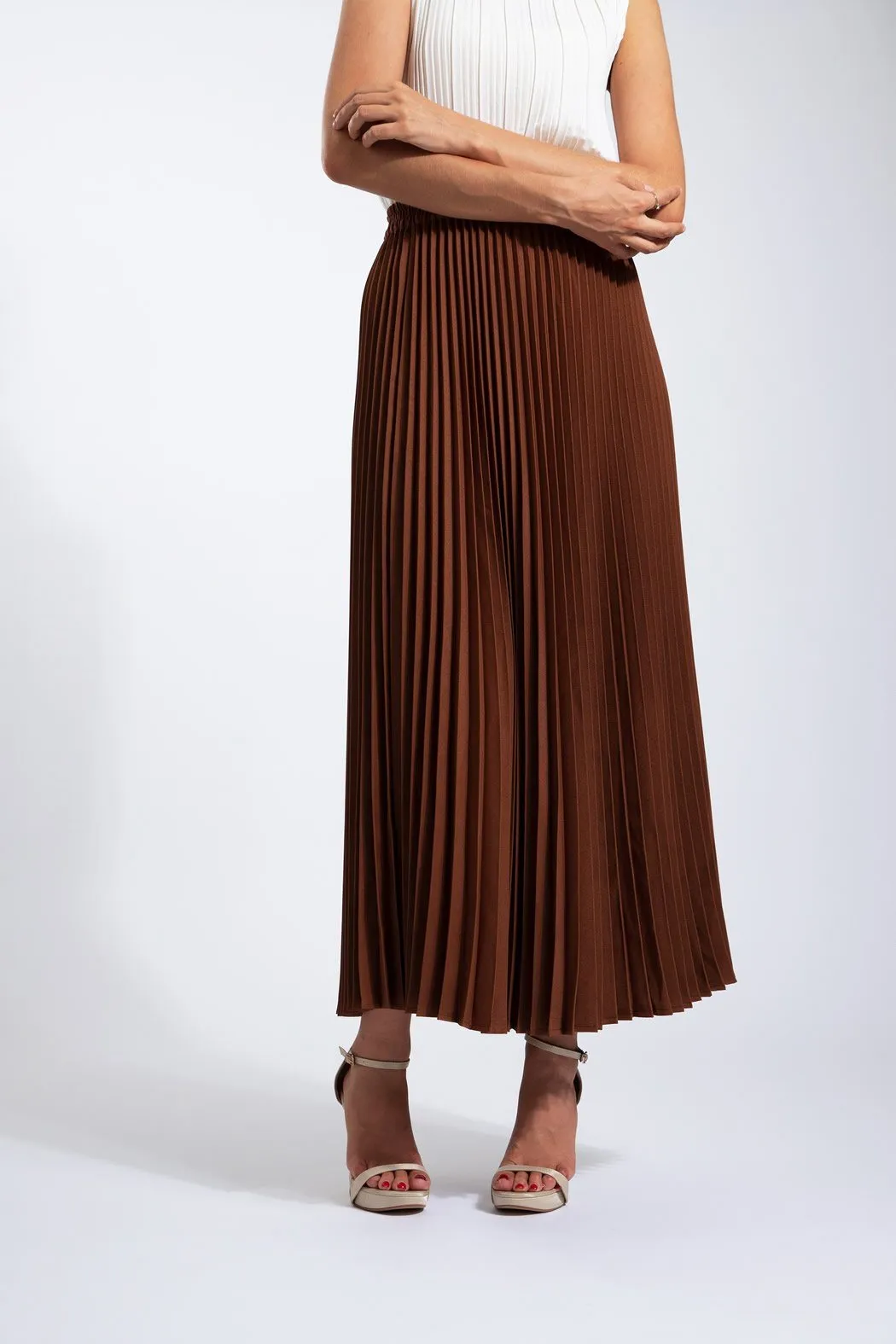 Andrea Big Pleat A-line Skirt