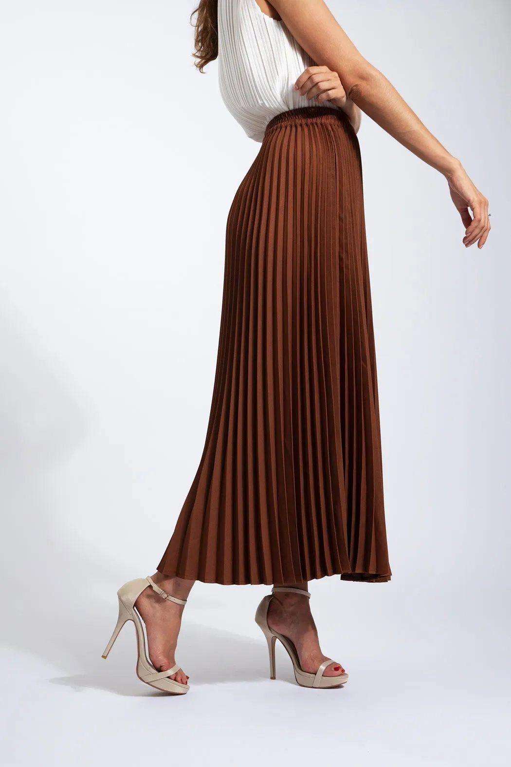 Andrea Big Pleat A-line Skirt