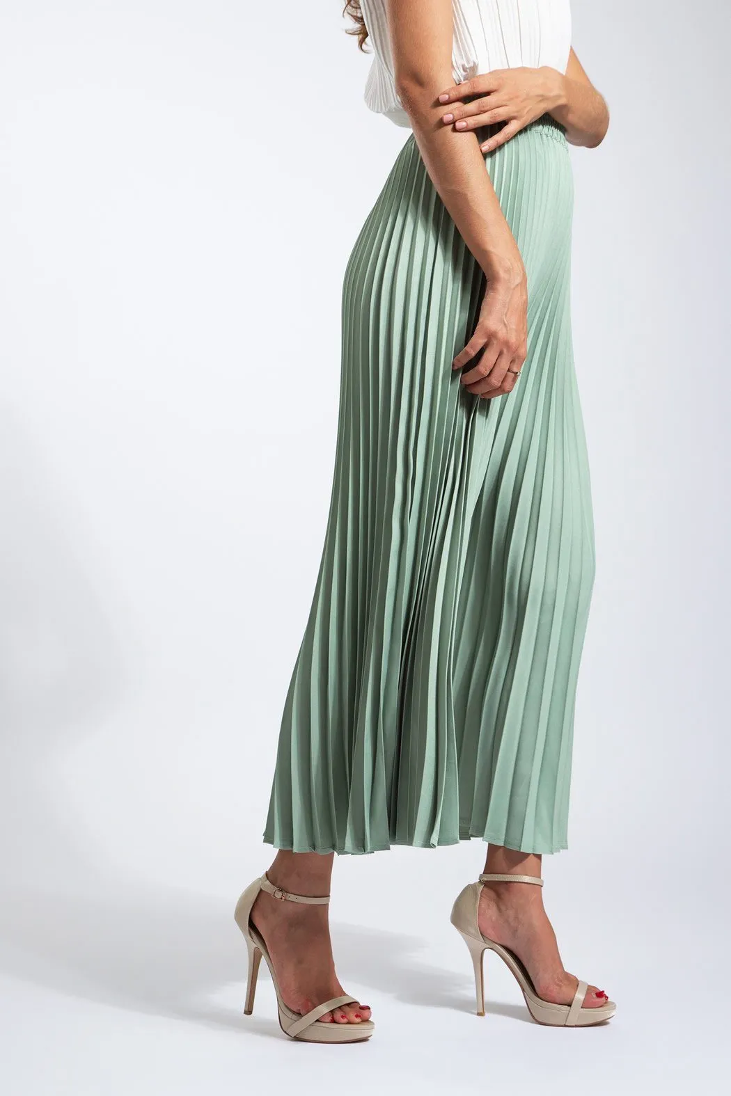 Andrea Big Pleat A-line Skirt