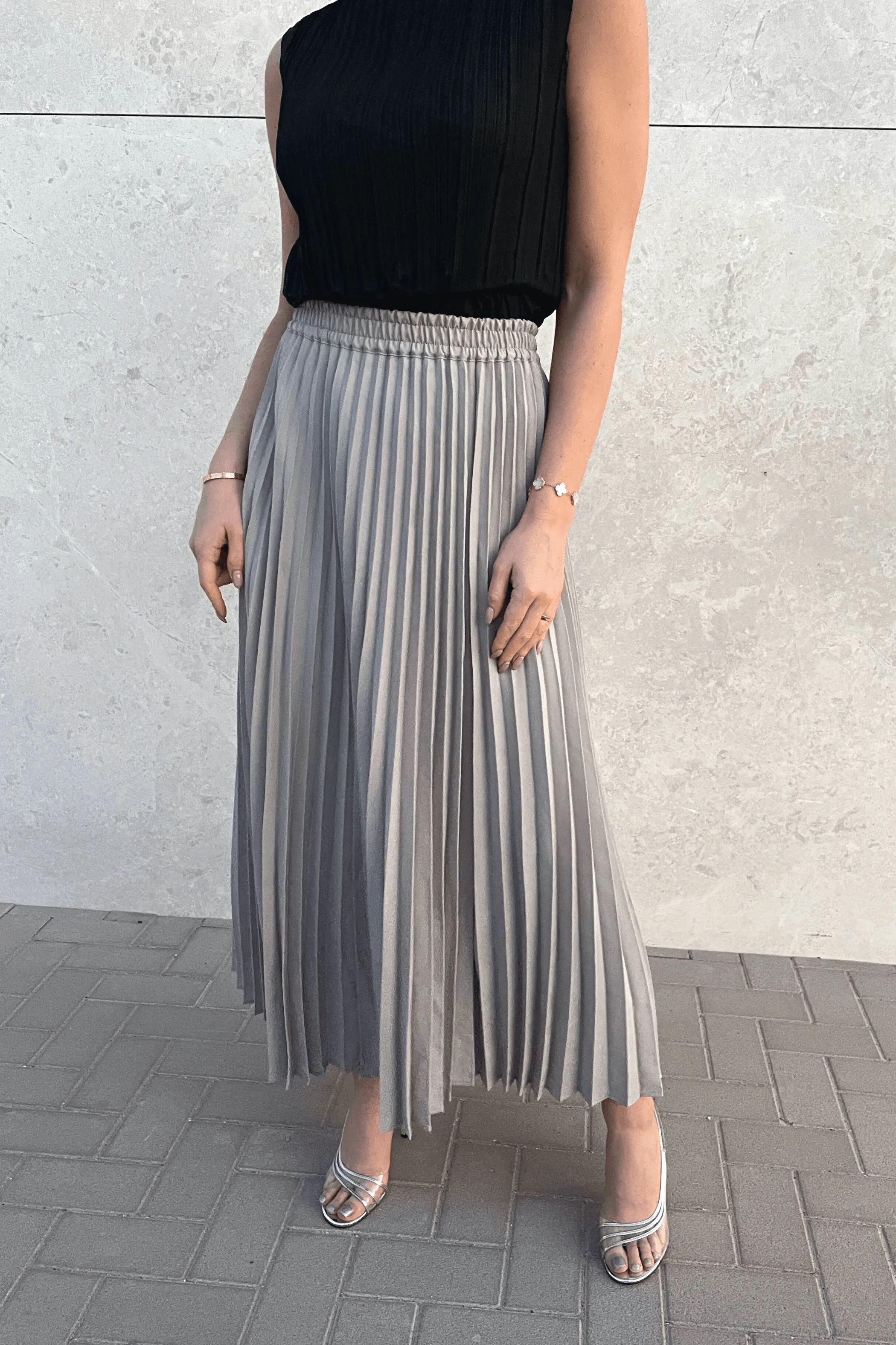 Andrea Big Pleat A-line Skirt