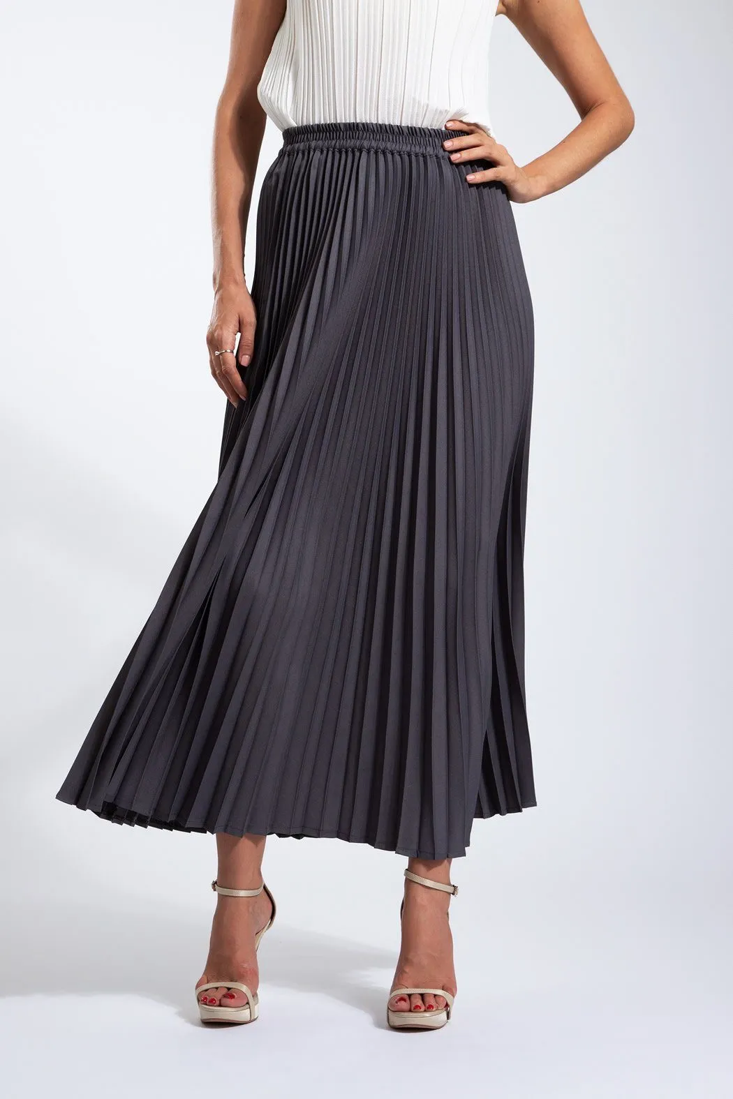 Andrea Big Pleat A-line Skirt