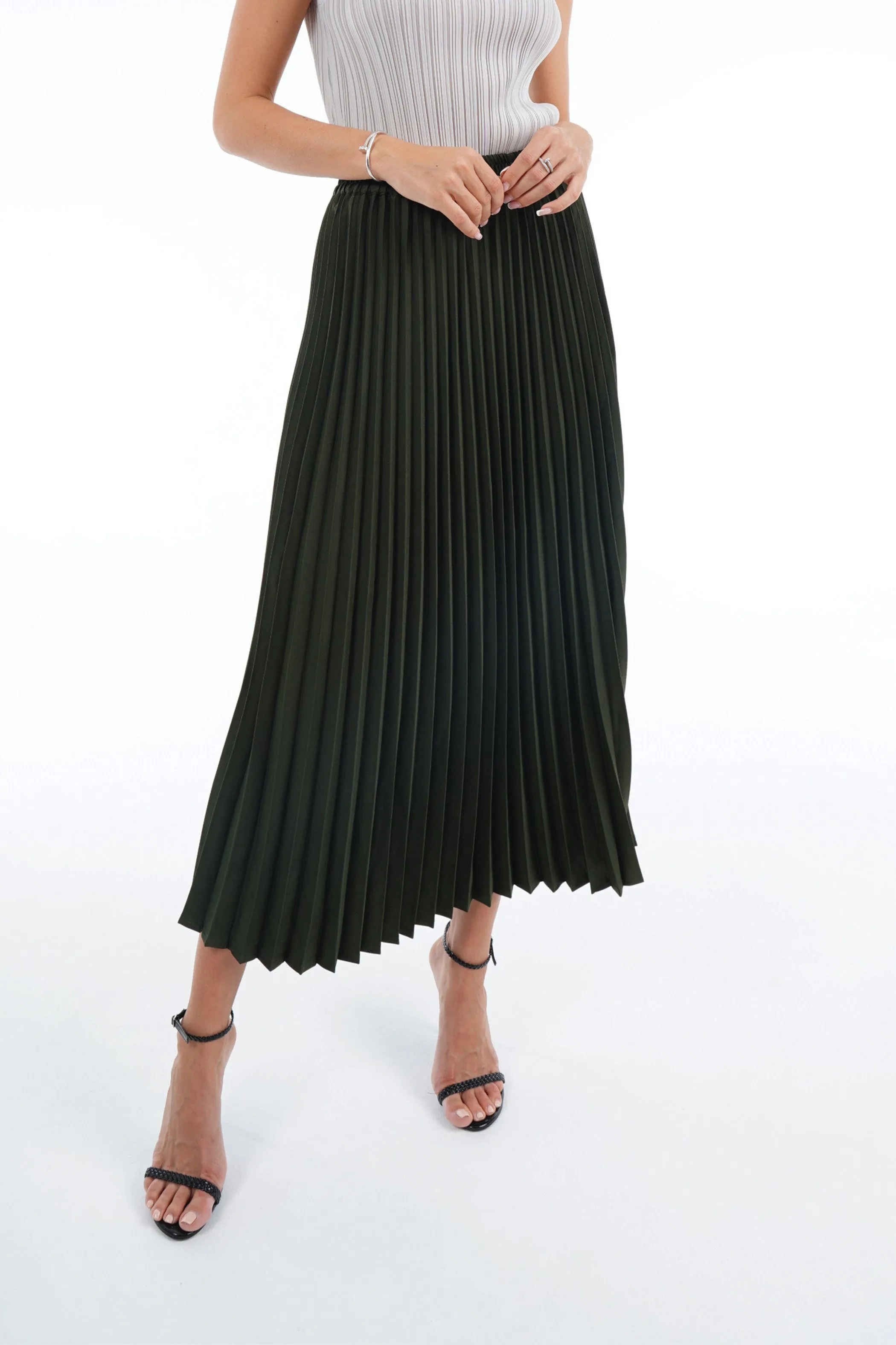 Andrea Big Pleat A-line Skirt