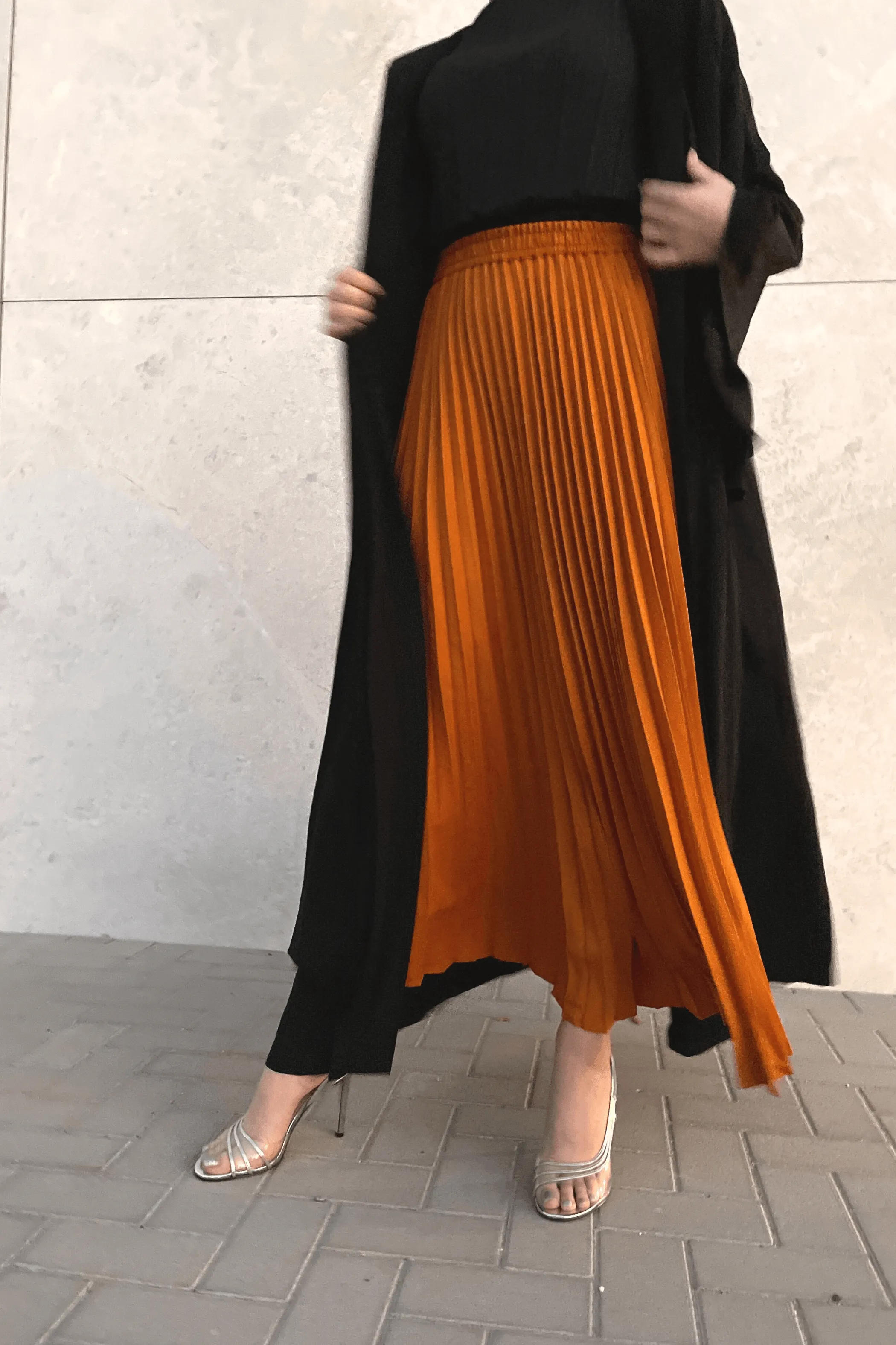 Andrea Big Pleat A-line Skirt