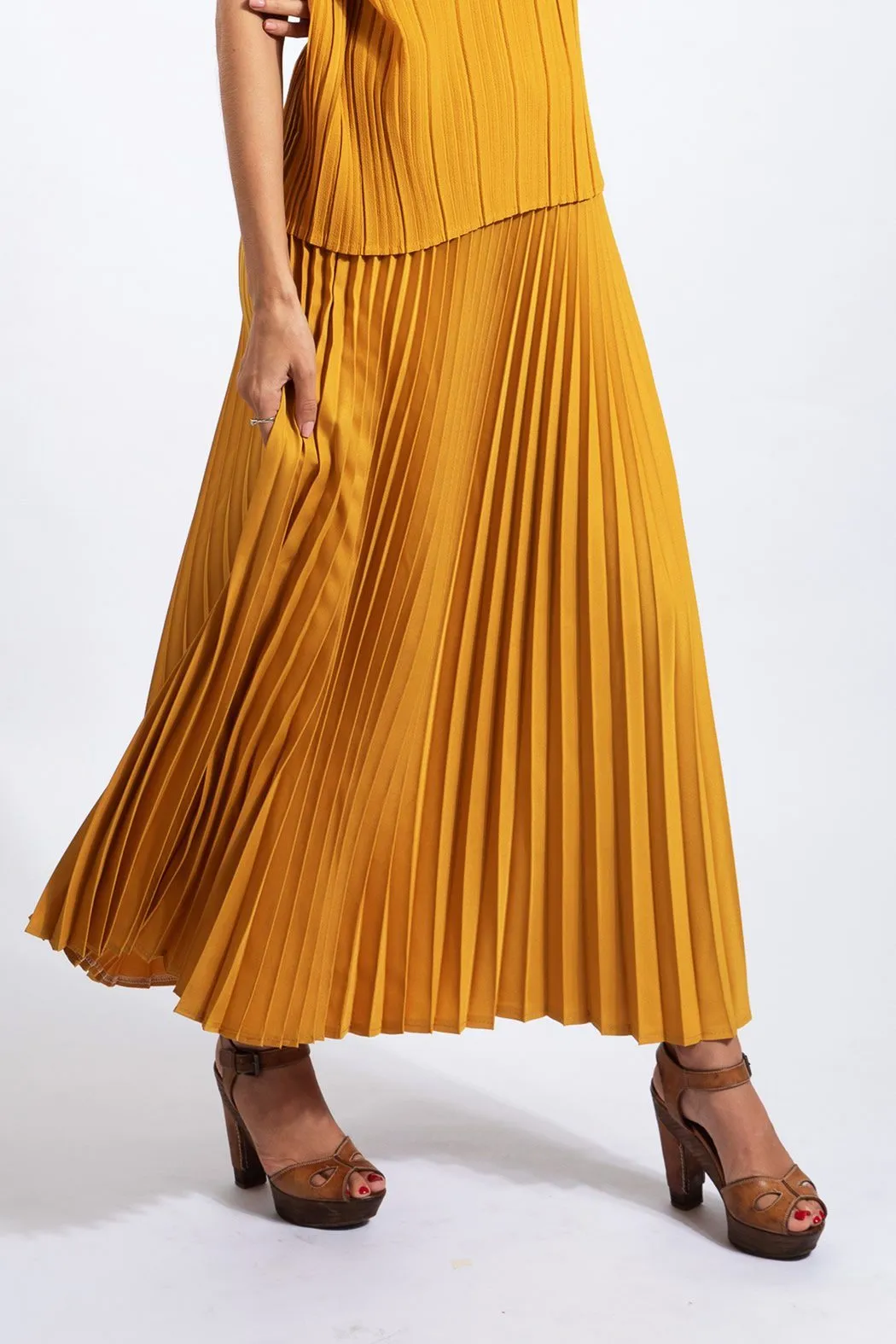 Andrea Big Pleat A-line Skirt