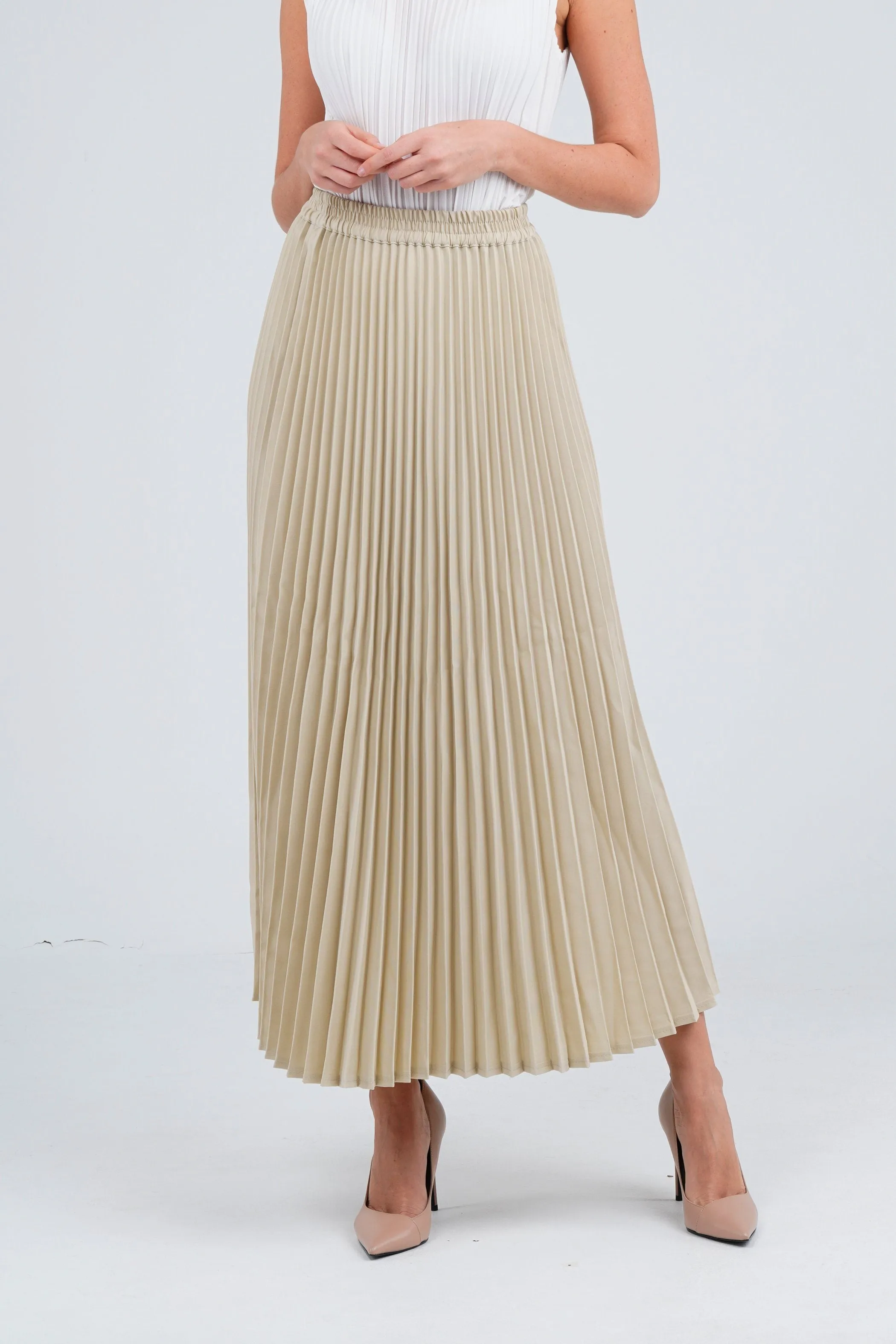 Andrea Big Pleat A-line Skirt