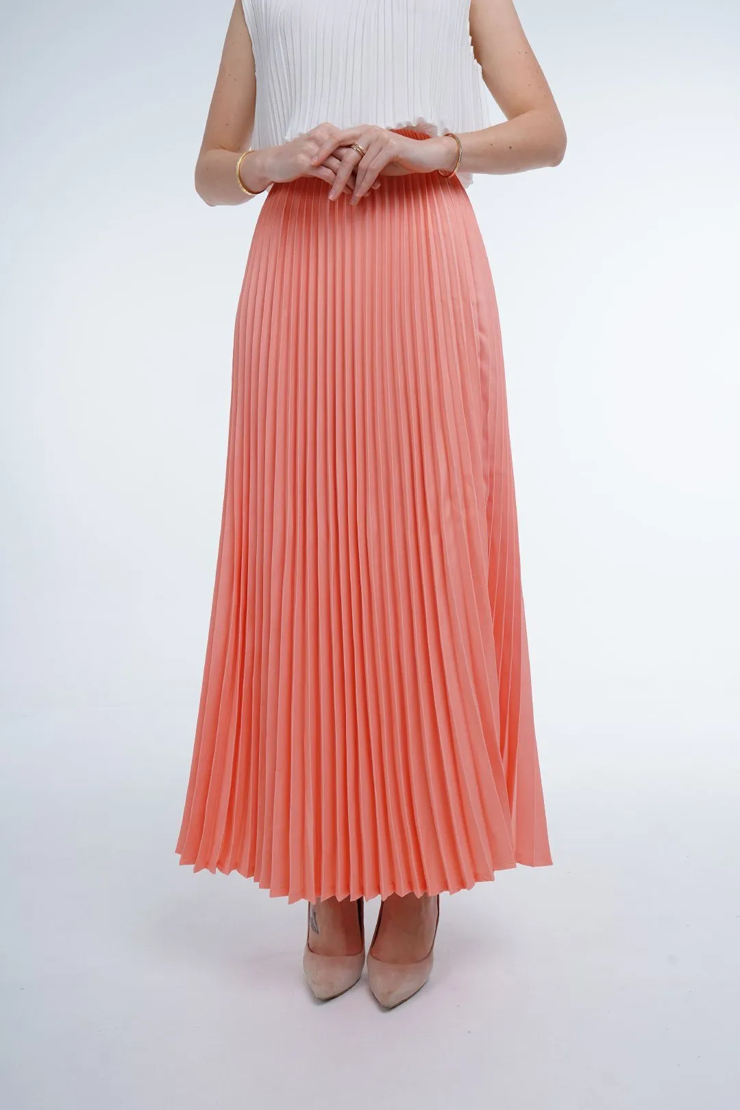 Andrea Big Pleat A-line Skirt