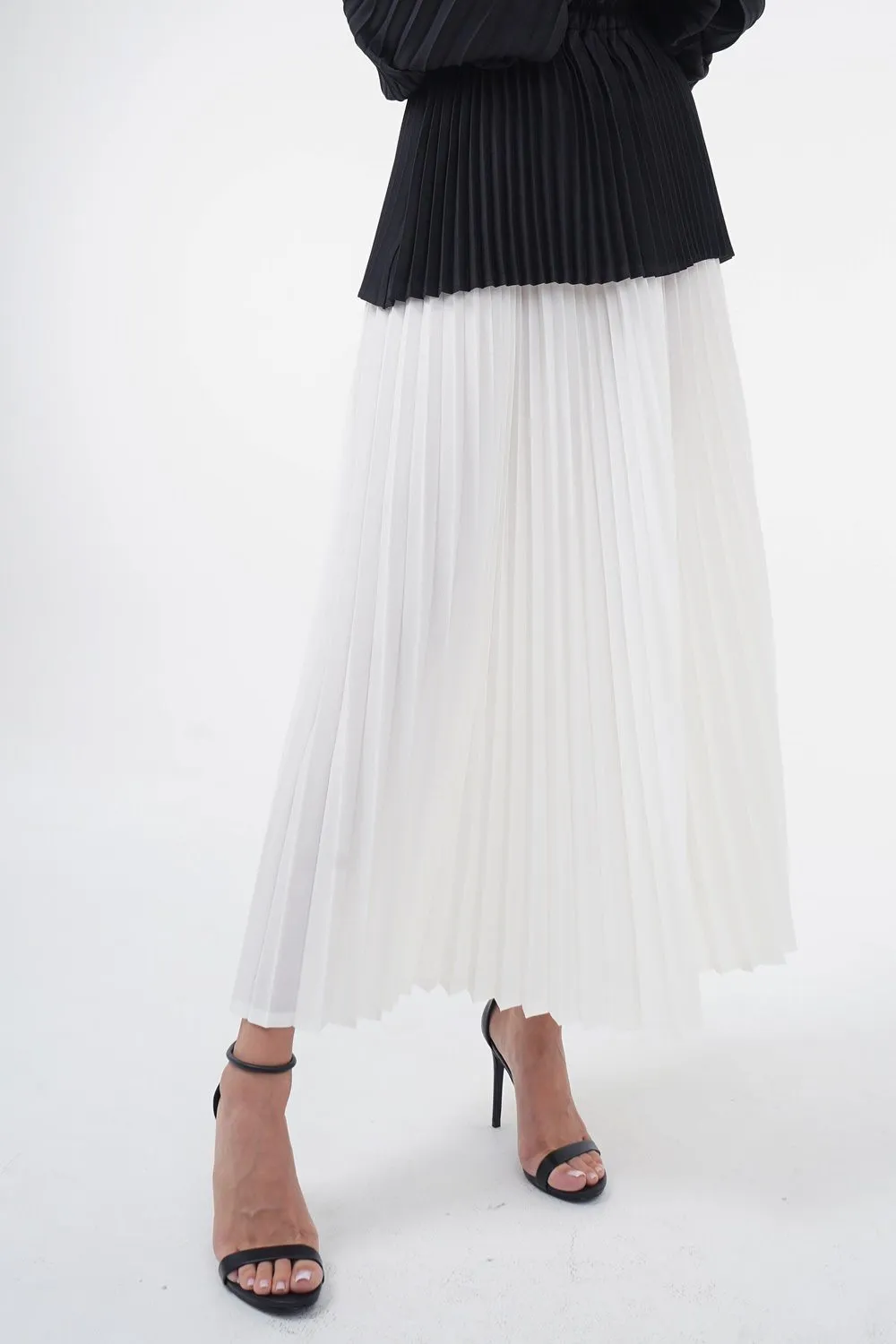 Andrea Big Pleat A-line Skirt