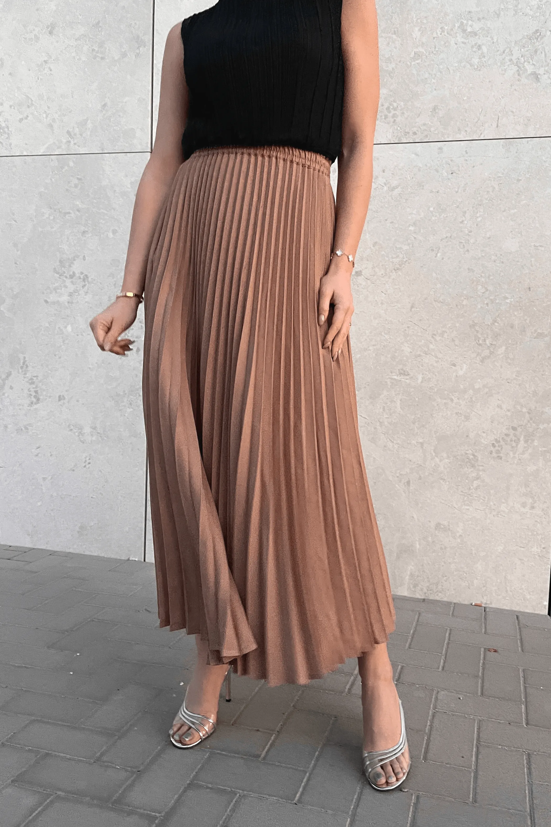 Andrea Big Pleat A-line Skirt