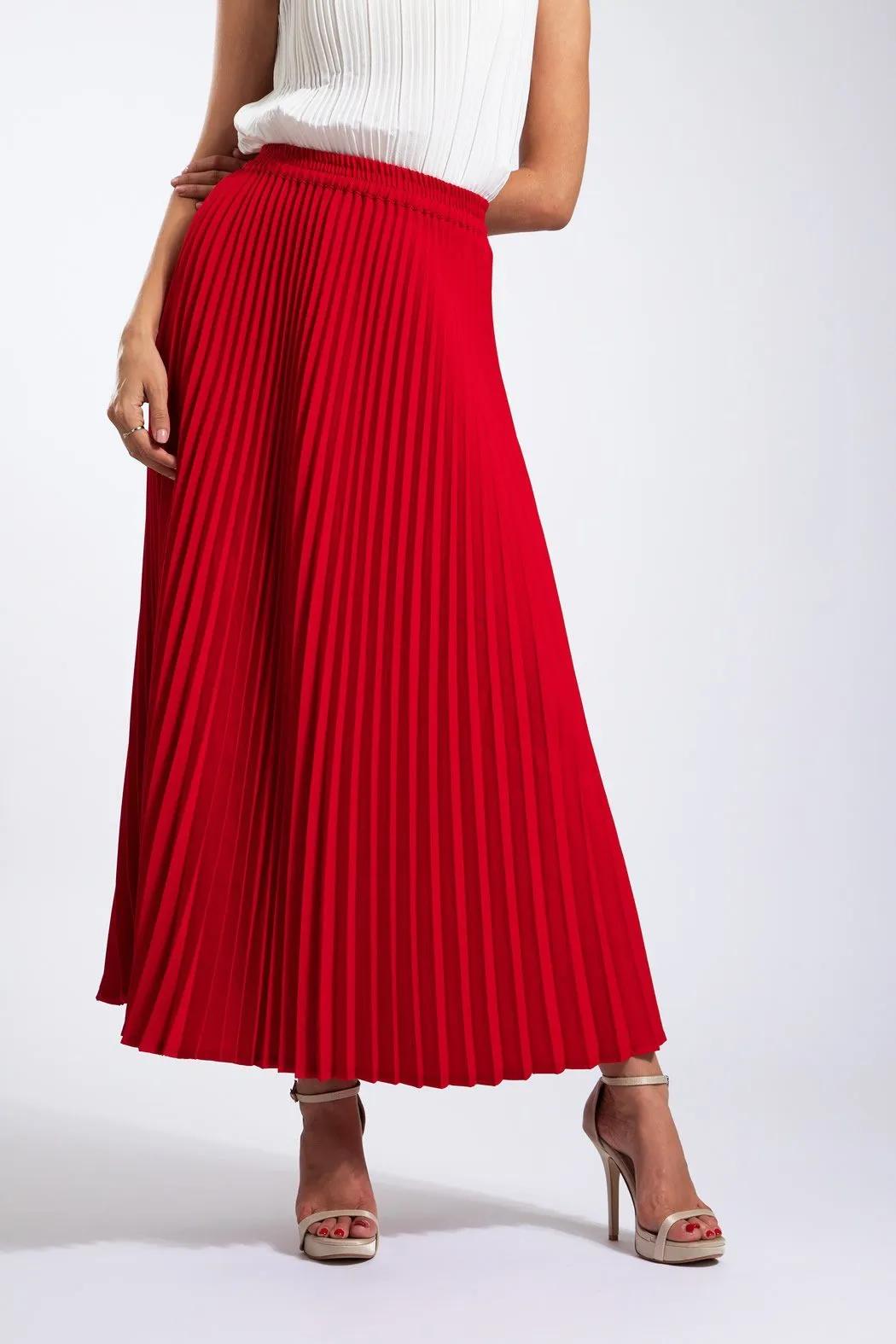 Andrea Big Pleat A-line Skirt