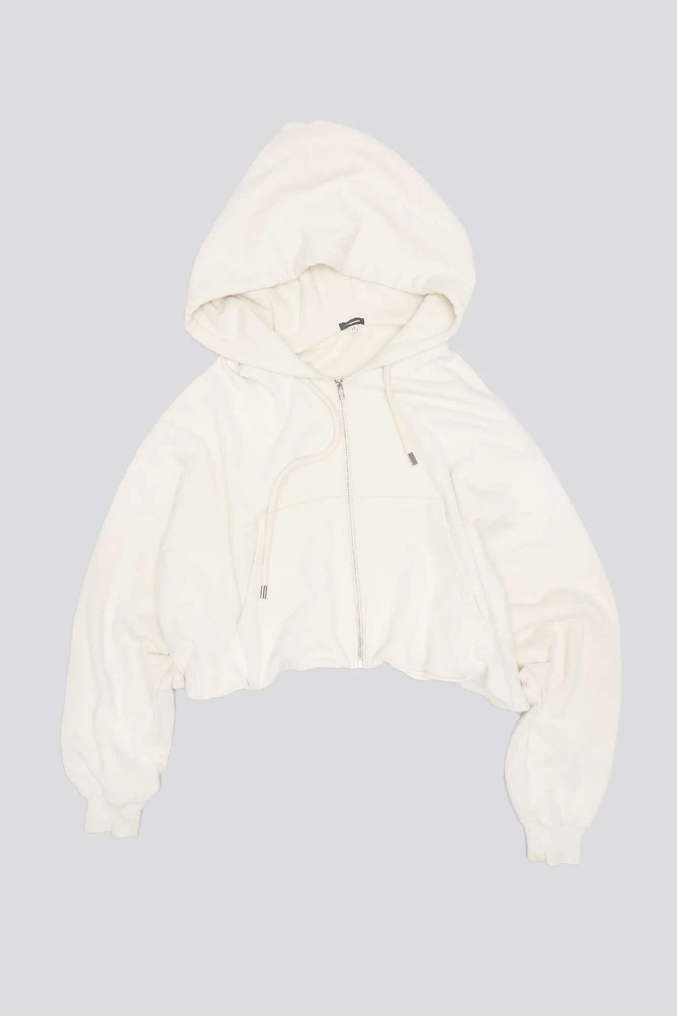 BALLOON ZIP-UP HOODIE - STONE