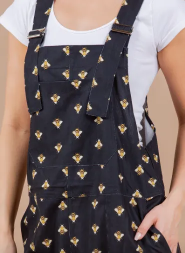 Bee Print Overalls