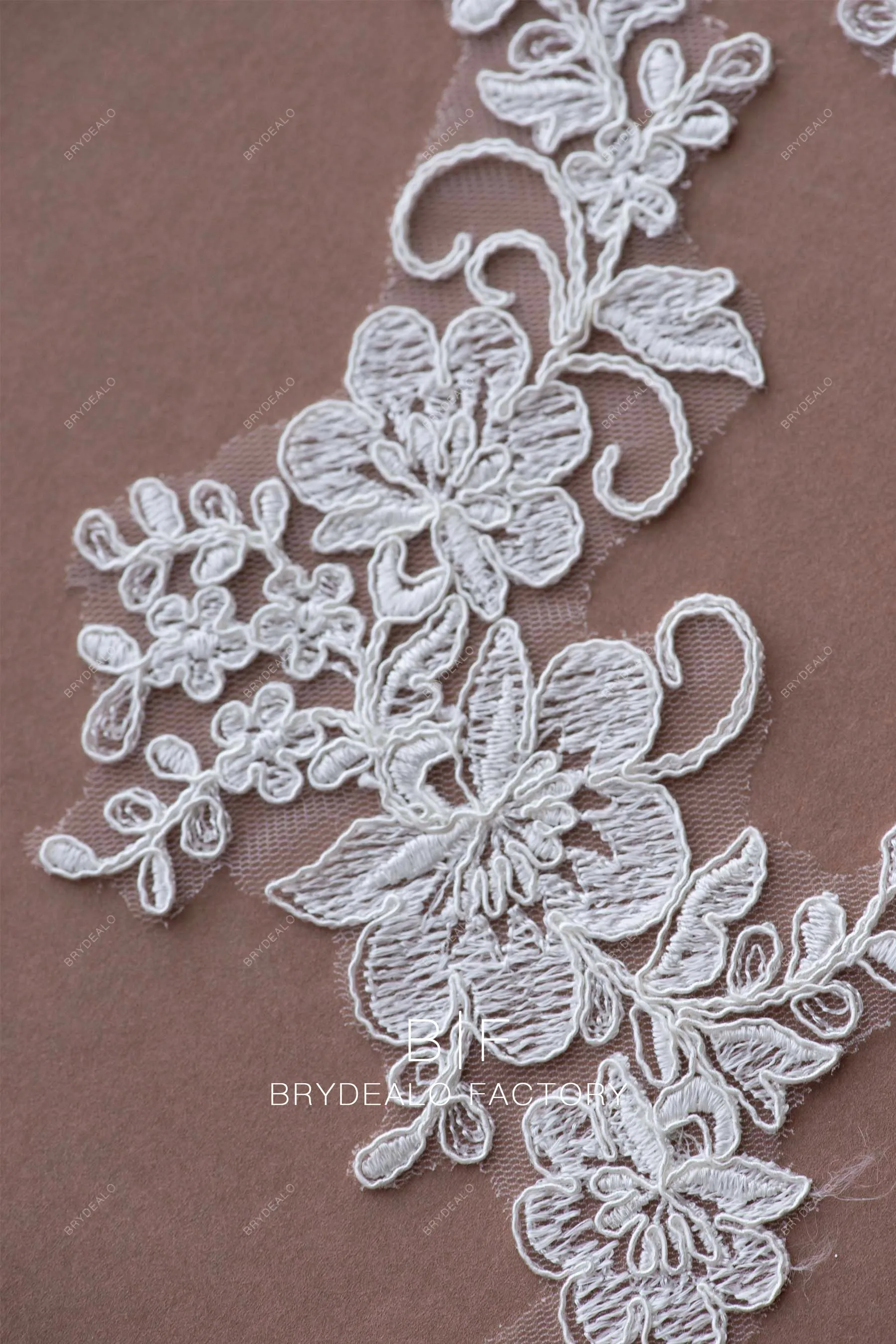 Best Corded Flower Lace Appliques Sold As A Pair