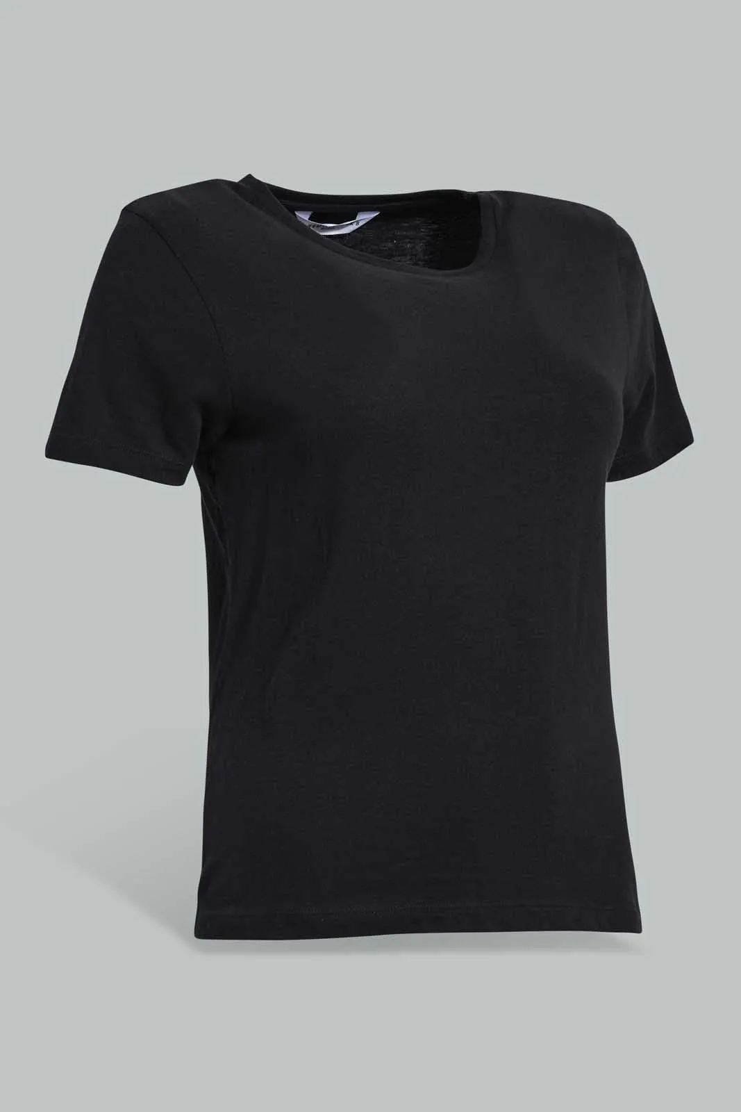 Black Basic T-Shirt For Women