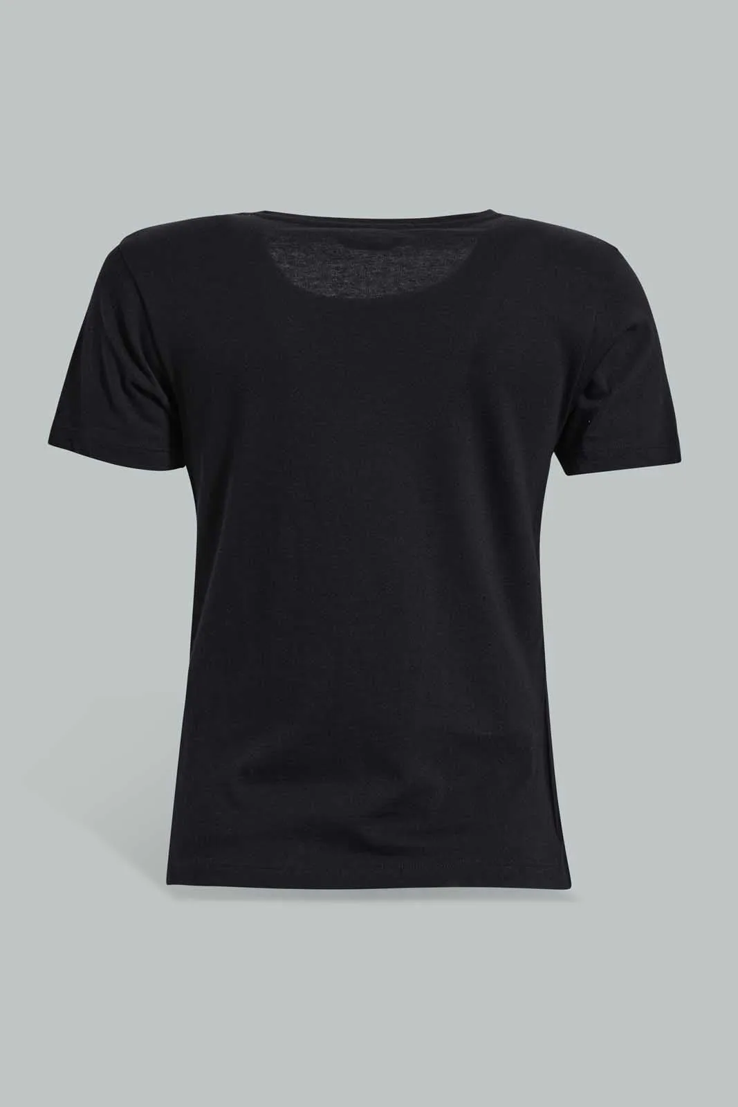 Black Basic T-Shirt For Women