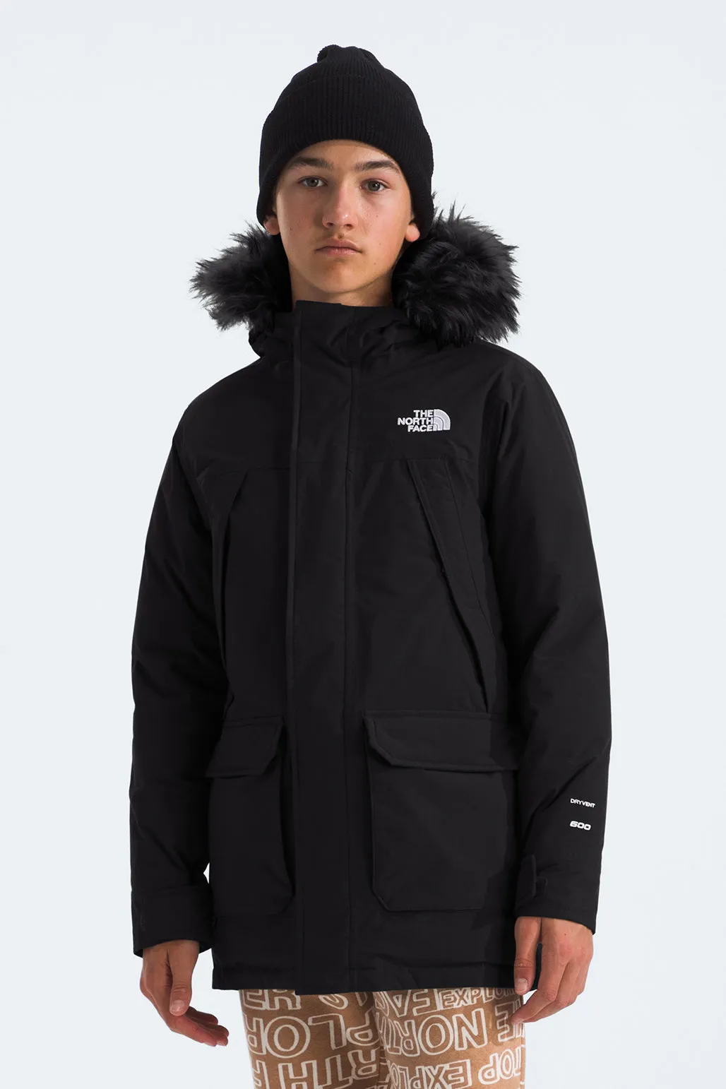 Boys Jacket North Face Mcmurdo Parka Black