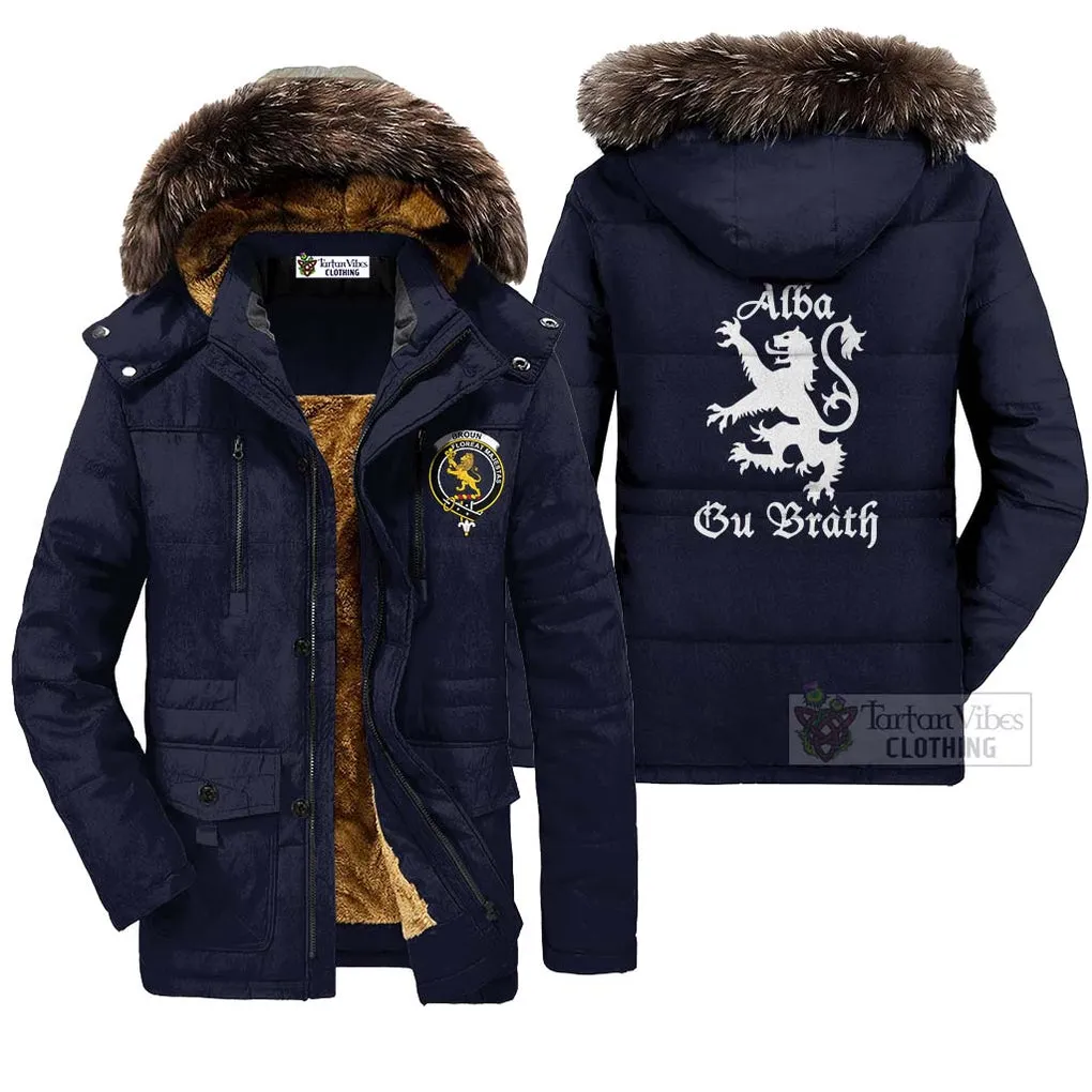 Broun Family Crest Parka Jacket Lion Rampant Alba Gu Brath Style