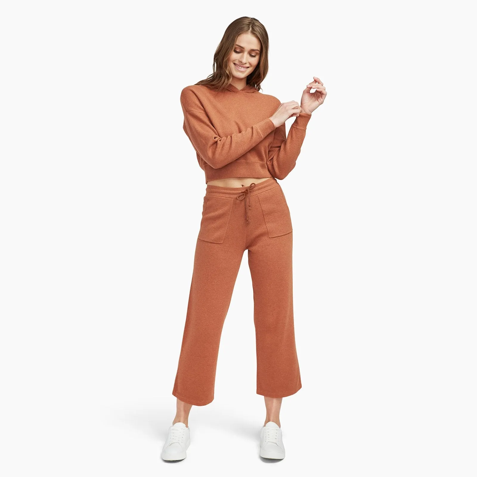 Café Cotton Cashmere Cropped Sweatpant