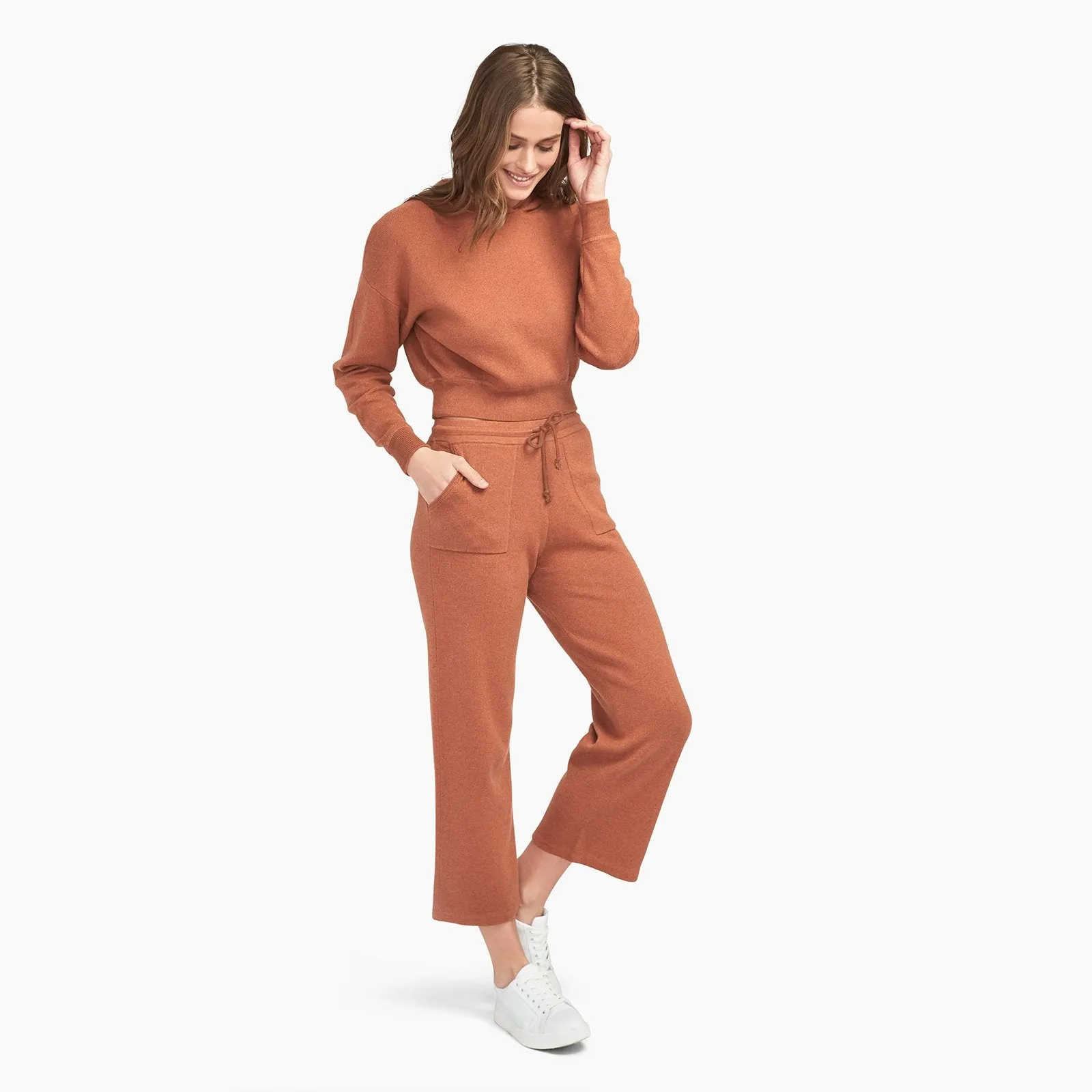 Café Cotton Cashmere Cropped Sweatpant