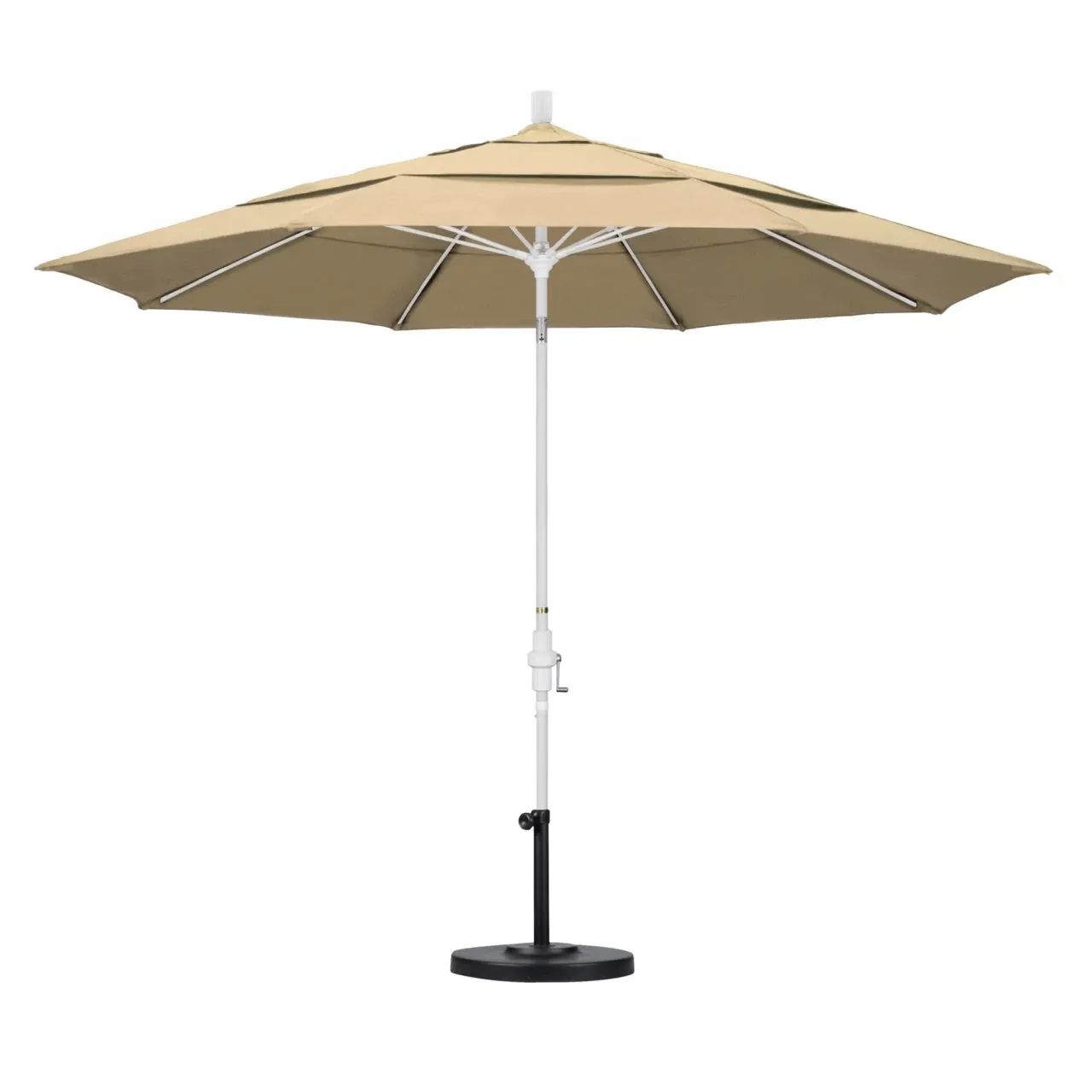 California Umbrella Sun Master Series 11 ft Patio Umbrella - Large Residential Shade with Collar Tilt and Crank Lift