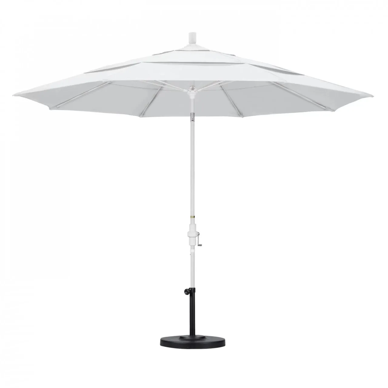 California Umbrella Sun Master Series 11 ft Patio Umbrella - Large Residential Shade with Collar Tilt and Crank Lift