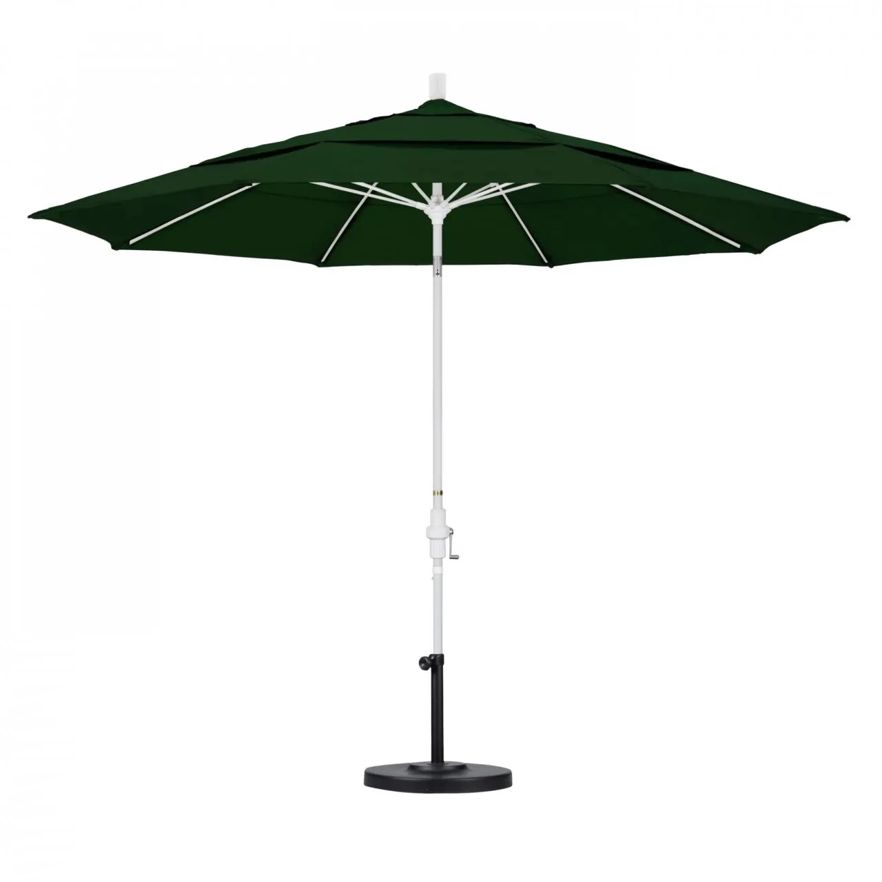 California Umbrella Sun Master Series 11 ft Patio Umbrella - Large Residential Shade with Collar Tilt and Crank Lift