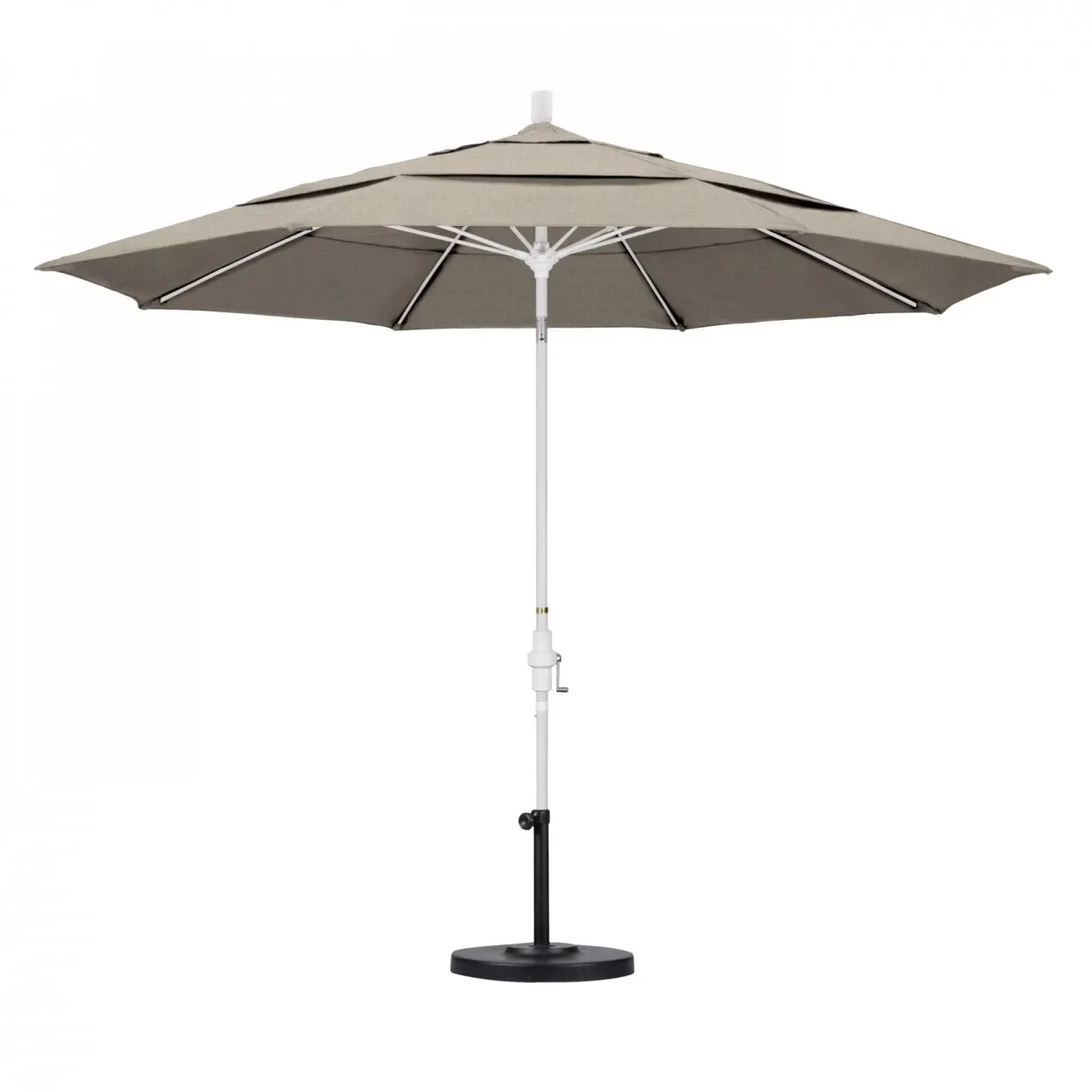 California Umbrella Sun Master Series 11 ft Patio Umbrella - Large Residential Shade with Collar Tilt and Crank Lift