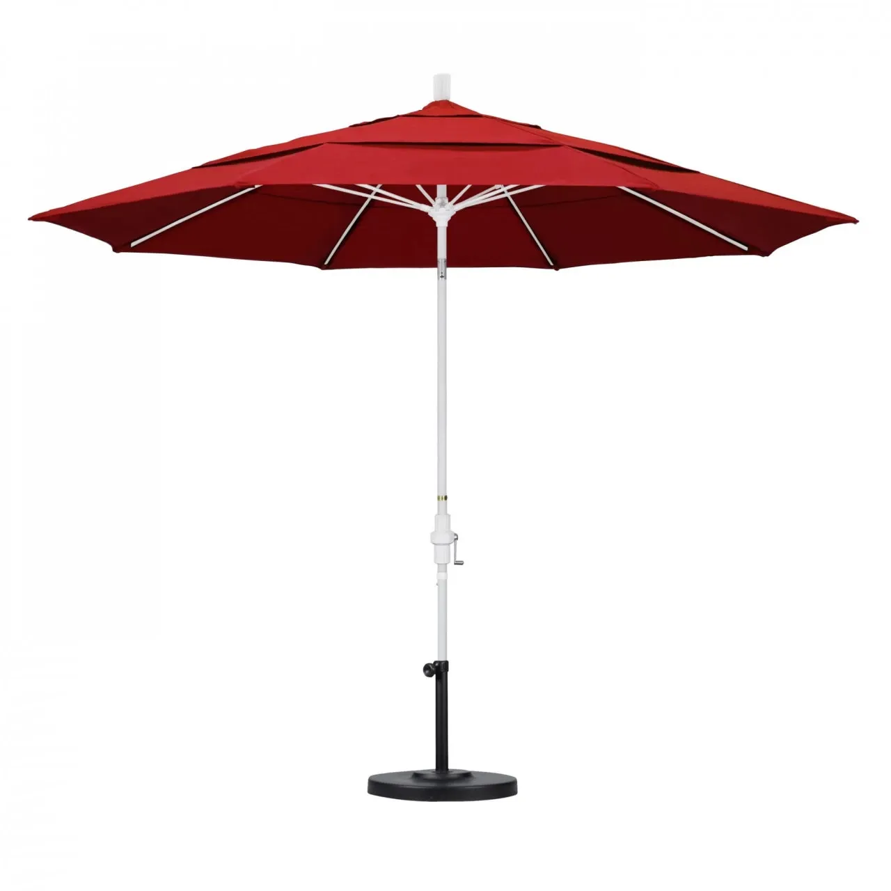 California Umbrella Sun Master Series 11 ft Patio Umbrella - Large Residential Shade with Collar Tilt and Crank Lift