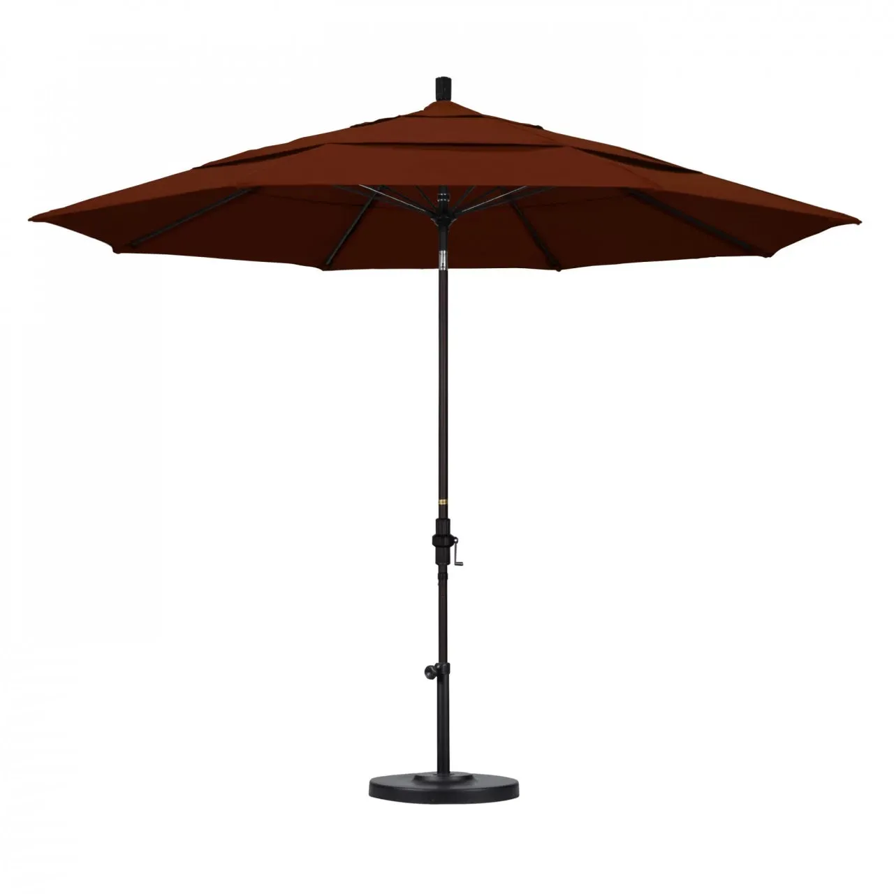 California Umbrella Sun Master Series 11 ft Patio Umbrella - Large Residential Shade with Collar Tilt and Crank Lift