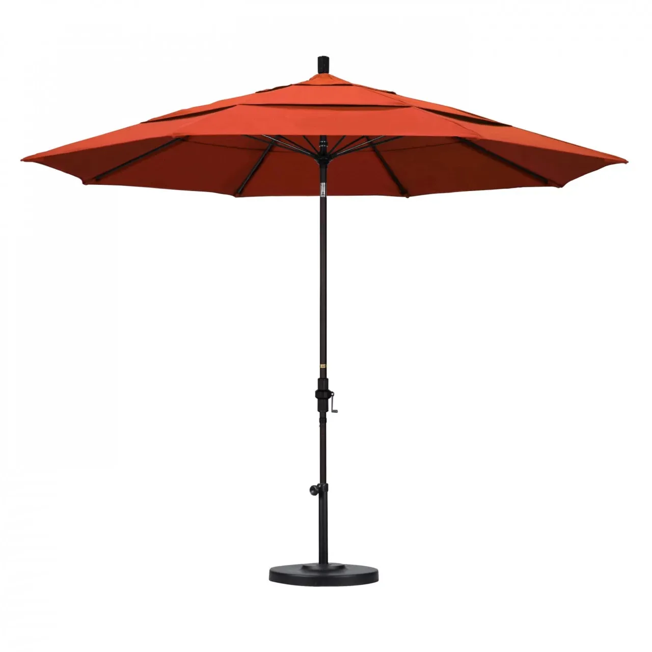 California Umbrella Sun Master Series 11 ft Patio Umbrella - Large Residential Shade with Collar Tilt and Crank Lift