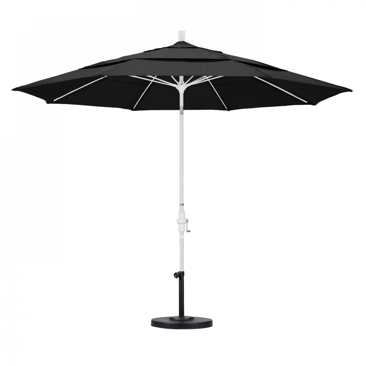 California Umbrella Sun Master Series 11 ft Patio Umbrella - Large Residential Shade with Collar Tilt and Crank Lift