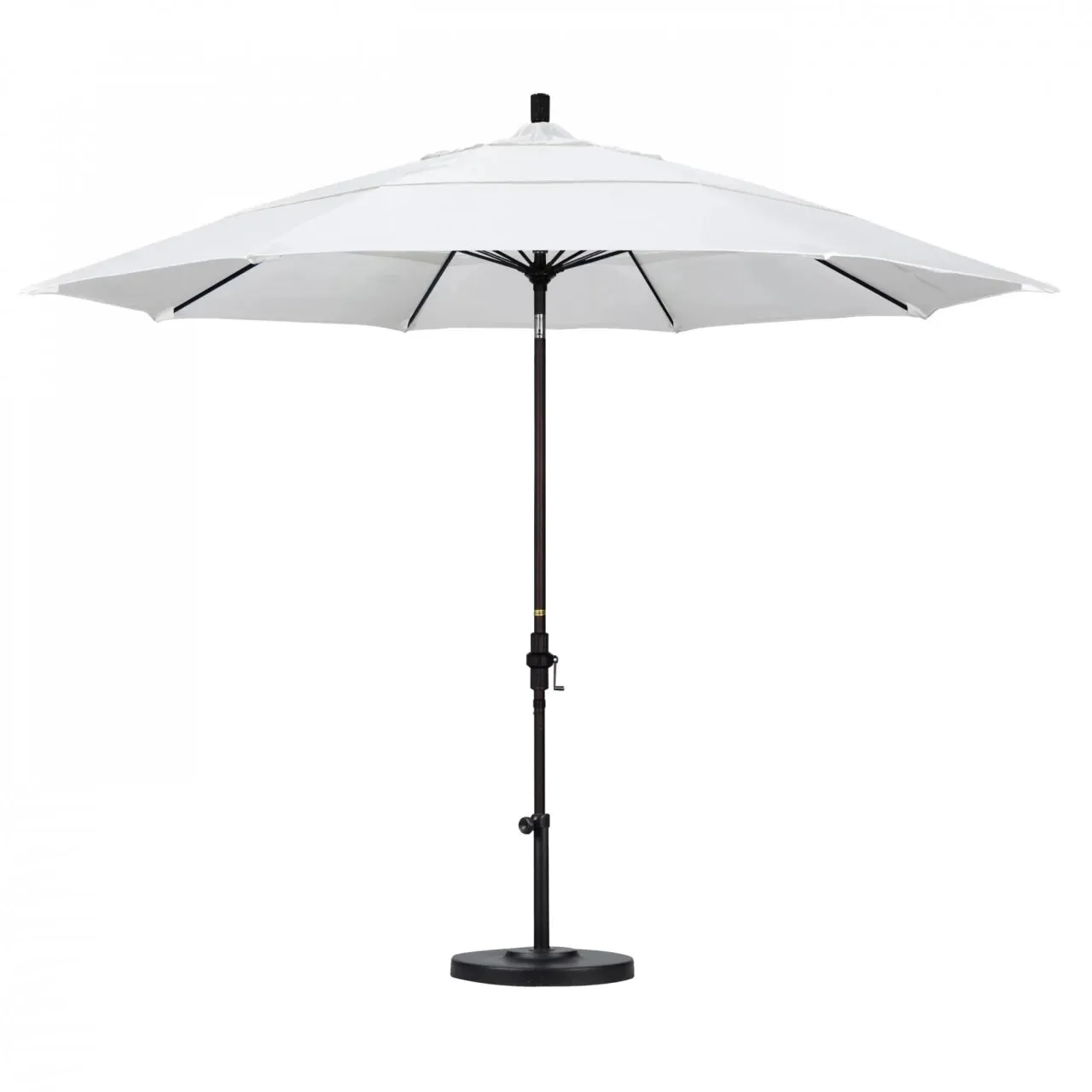 California Umbrella Sun Master Series 11 ft Patio Umbrella - Large Residential Shade with Collar Tilt and Crank Lift