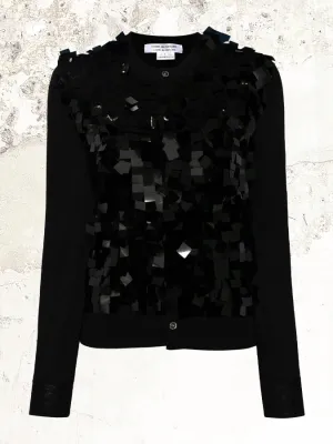 Comme Des Garçons paillette embellishment cardigan