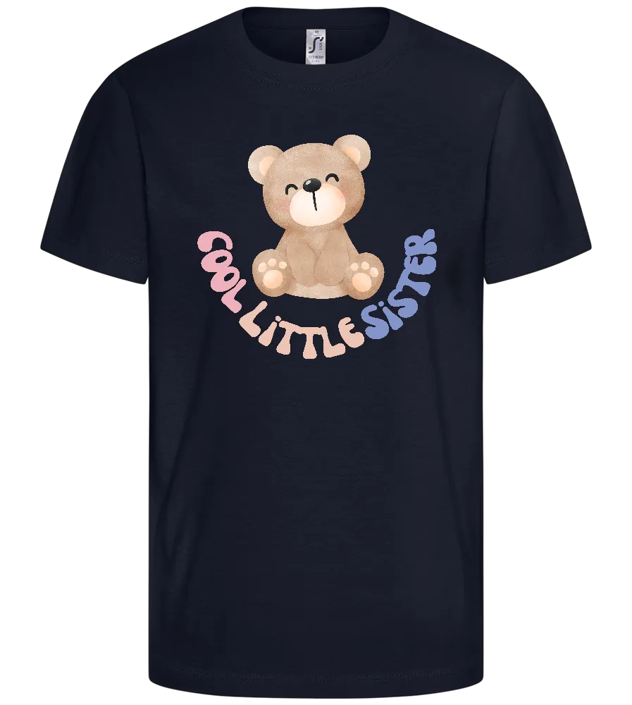 Cool Little Sister Teddy Design - Comfort kids fitted t-shirt