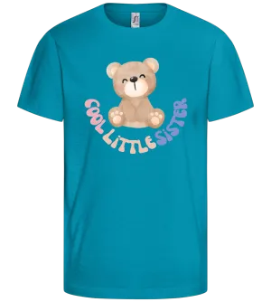 Cool Little Sister Teddy Design - Comfort kids fitted t-shirt