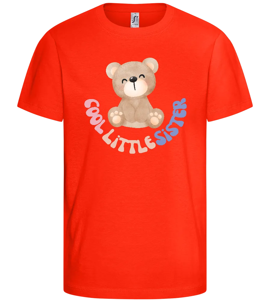 Cool Little Sister Teddy Design - Comfort kids fitted t-shirt