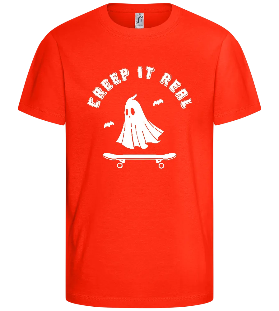 Creep It Real Ghost Design - Comfort kids fitted t-shirt