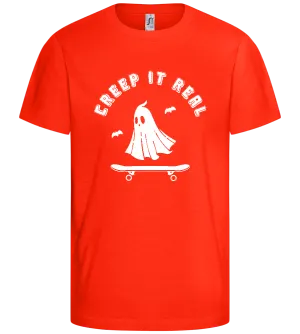 Creep It Real Ghost Design - Comfort kids fitted t-shirt