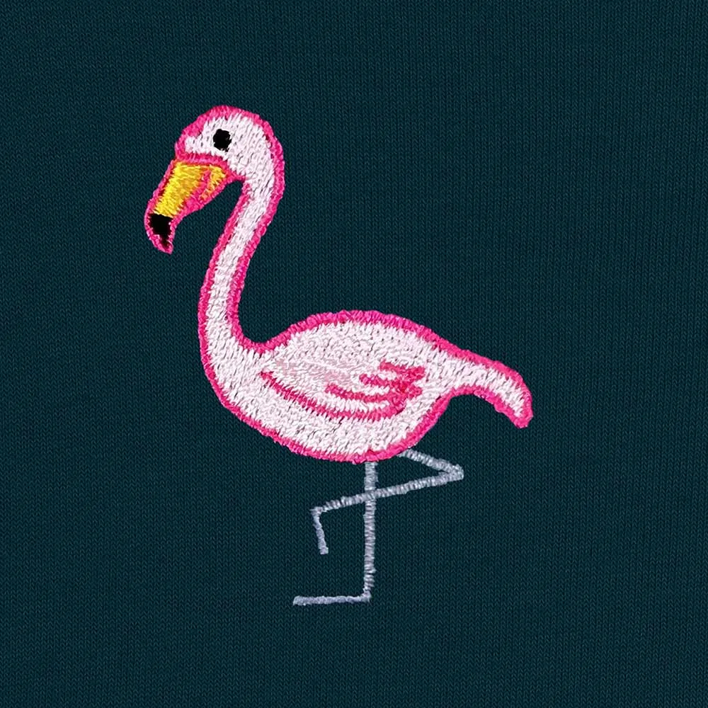 Dalix Flamingo Cropped Hoodie