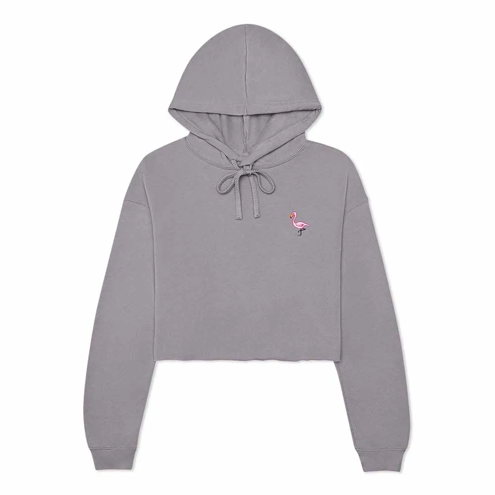 Dalix Flamingo Cropped Hoodie