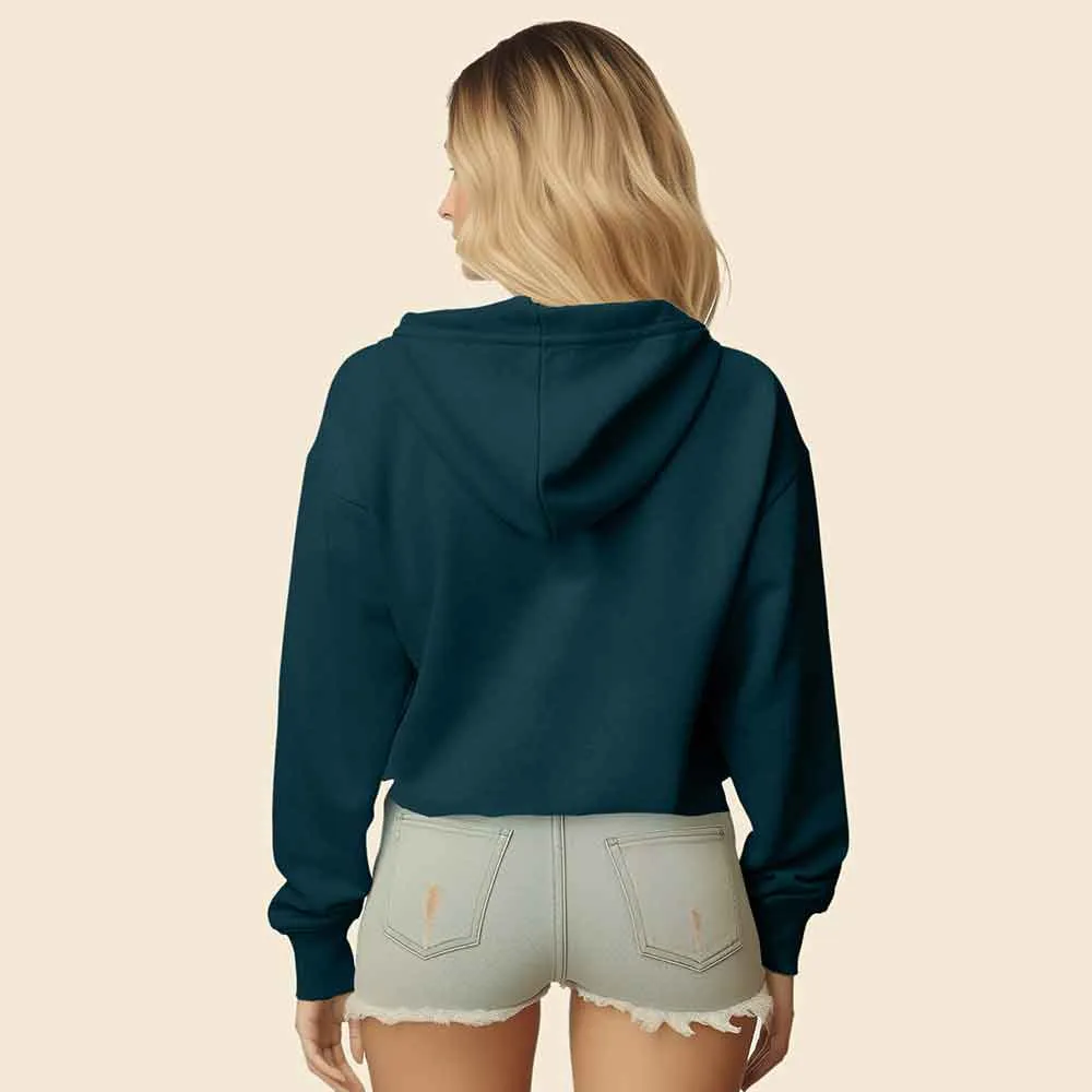 Dalix Flamingo Cropped Hoodie