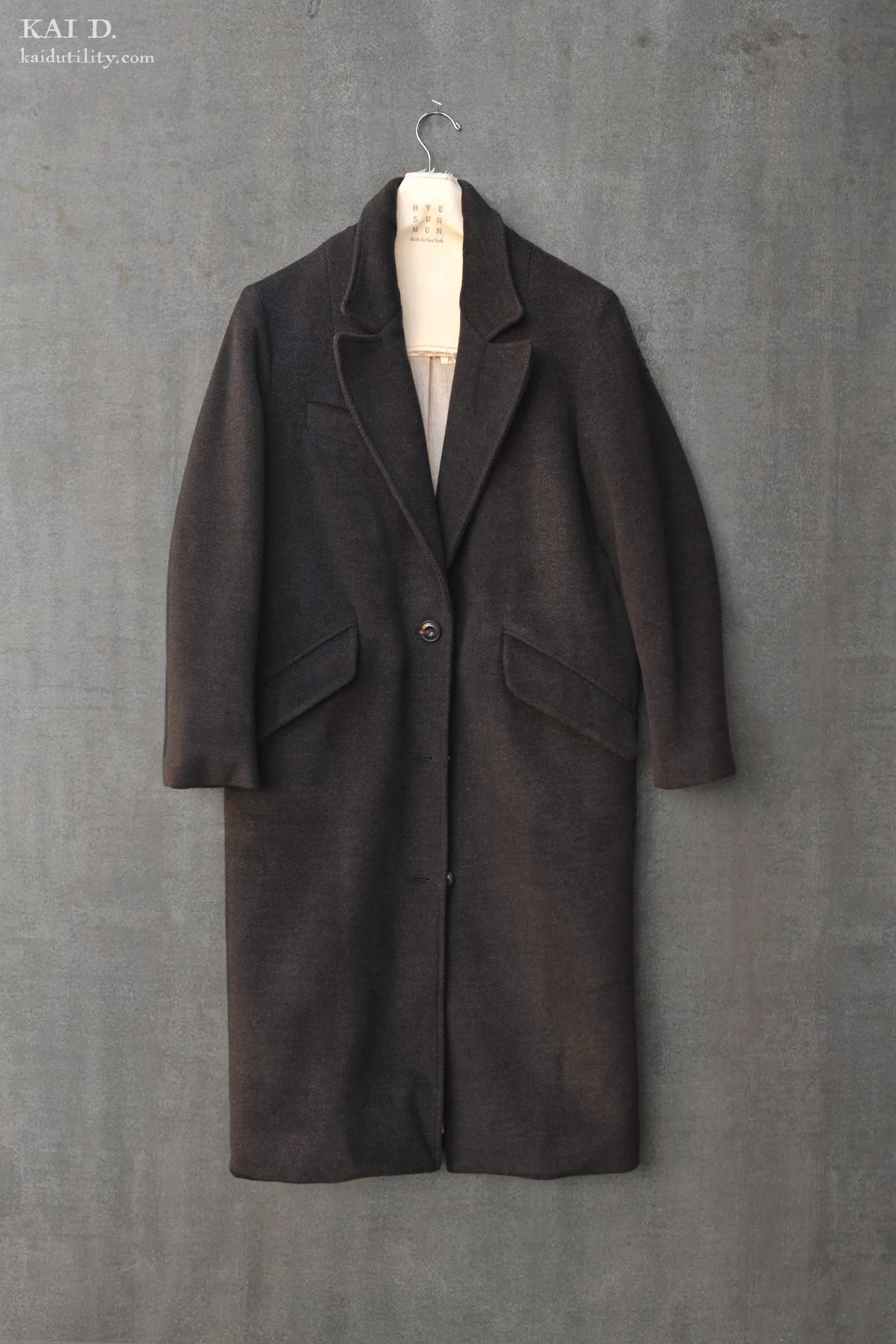 Dietrich Coat - Charcoal -  S