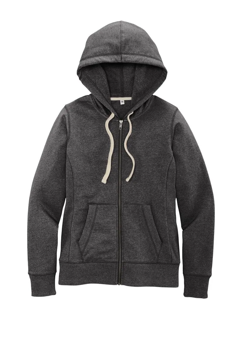 District DT8103: Women's Re-Fleece Full-Zip Hoodie