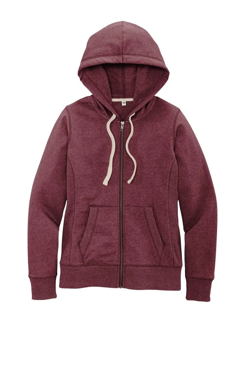 District DT8103: Women's Re-Fleece Full-Zip Hoodie