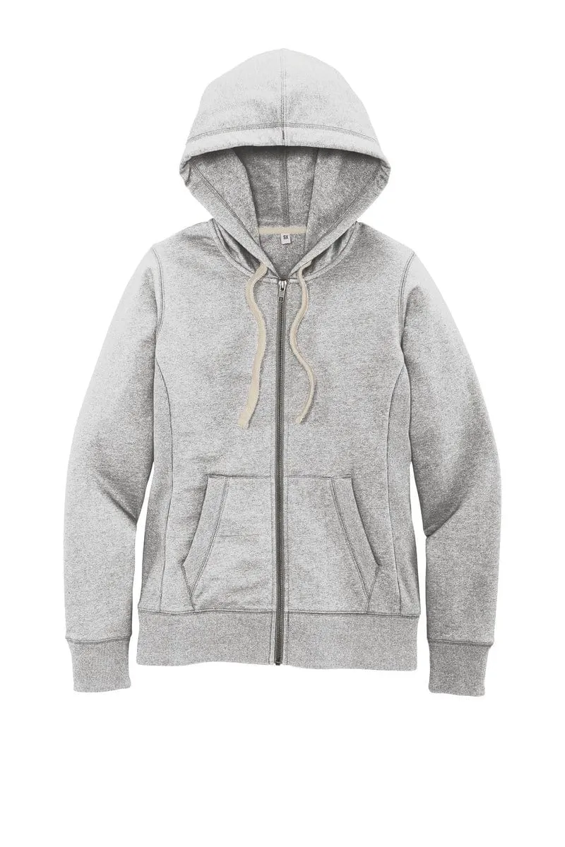 District DT8103: Women's Re-Fleece Full-Zip Hoodie