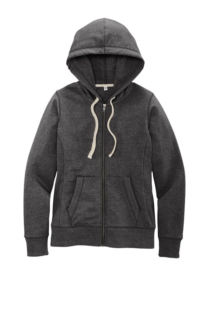 District DT8103: Women's Re-Fleece Full-Zip Hoodie