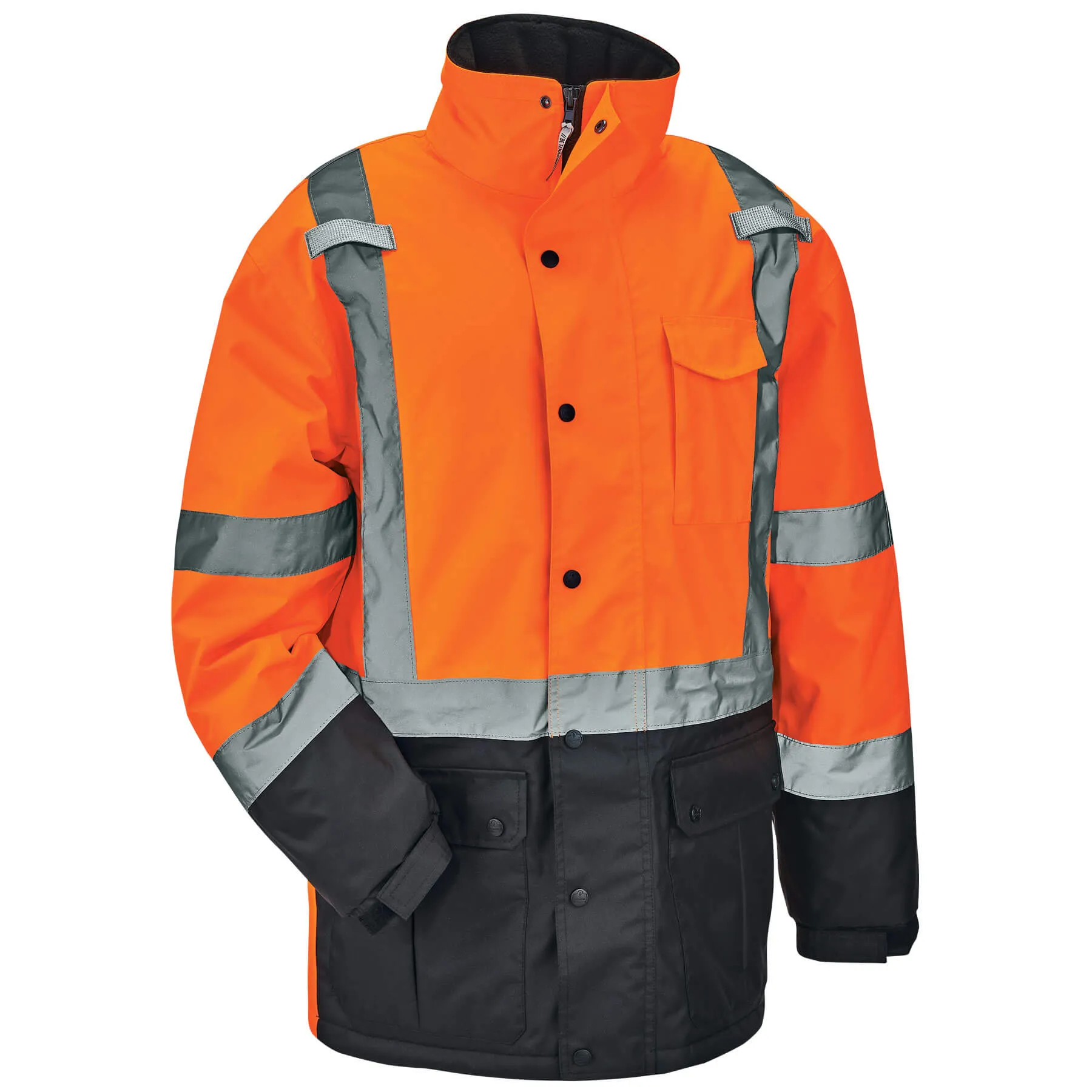 Ergodyne 25572 GloWear 8384 Type R Class 3 Thermal Parka, Small, HV Orange